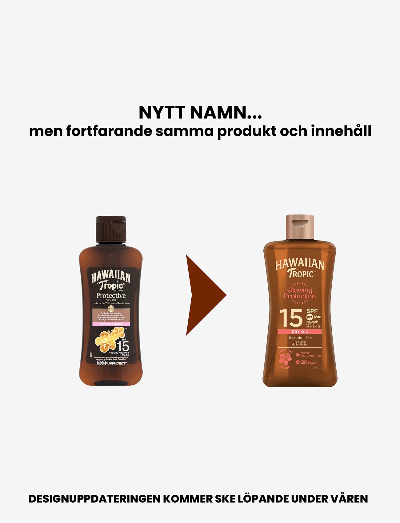 Hawaiian Tropic - Protective Dry Spray Oil SPF15 100 ml - keha - clear - 1