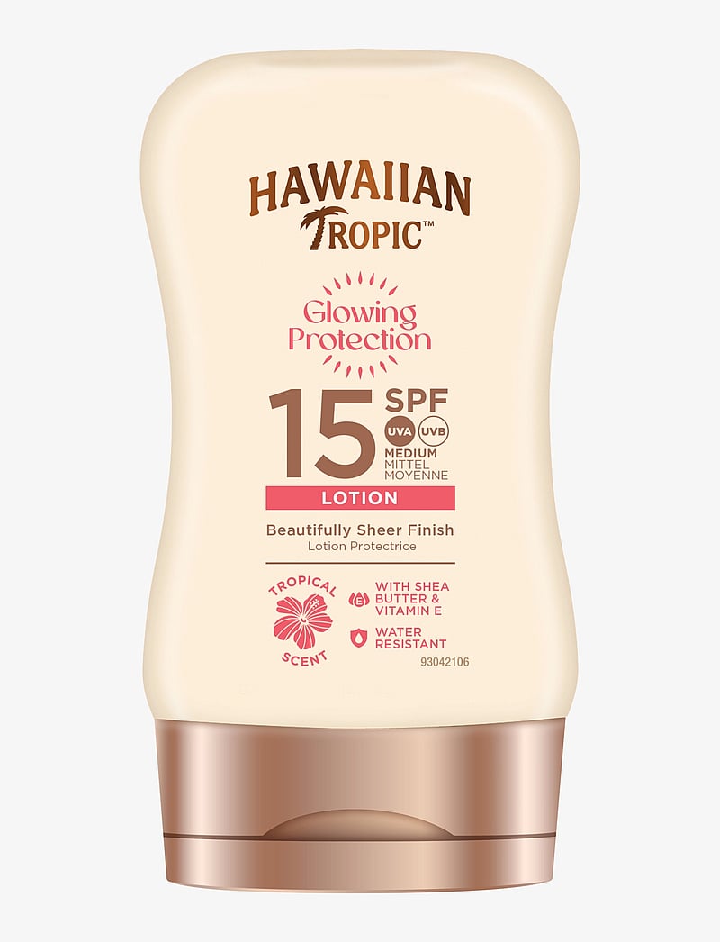 Hawaiian Tropic - Glowing Protection Lotion SPF15 100 ml - vartalolle - clear - 0