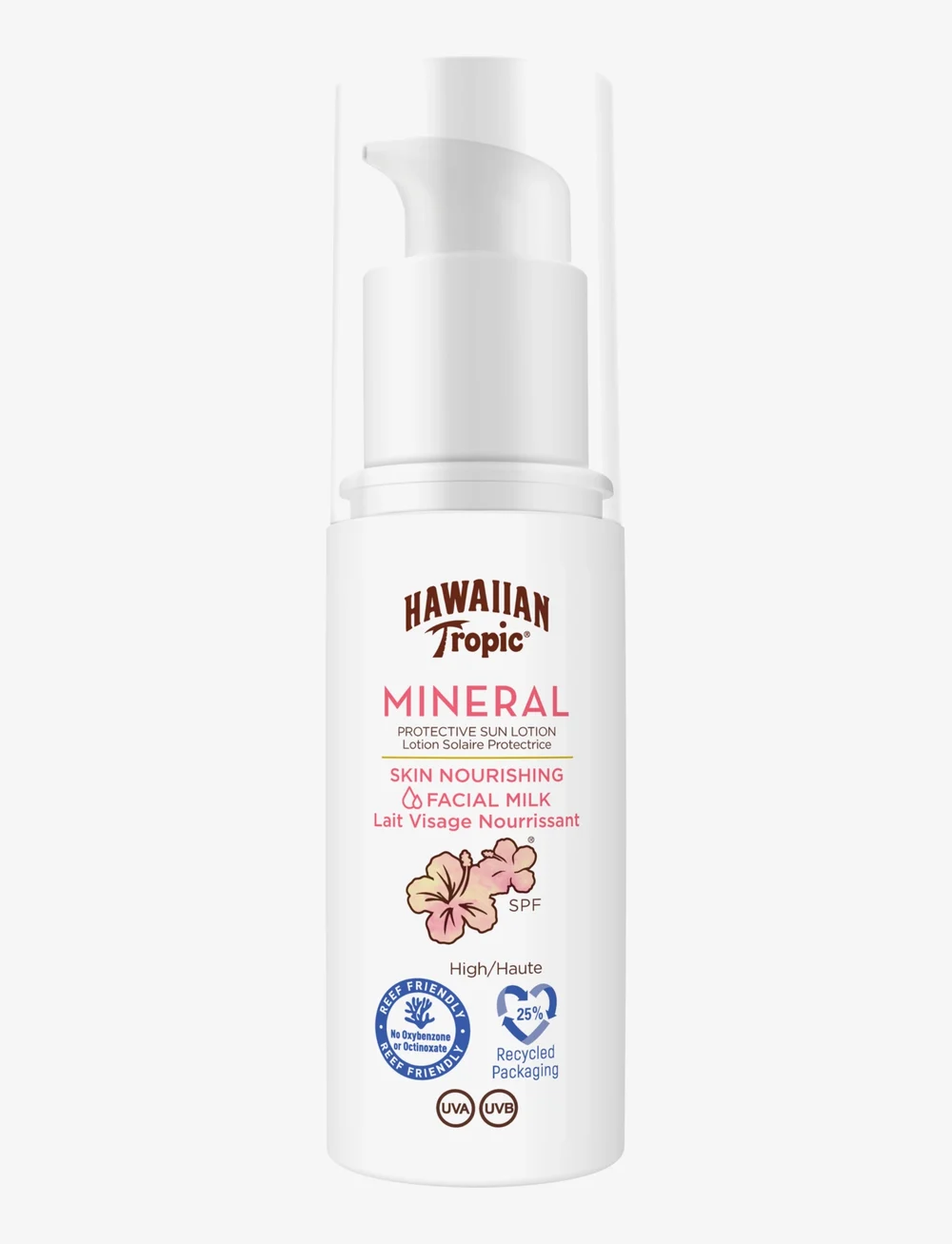 Hawaiian Tropic - Mineral Sun Milk Face SPF30 50 ml - til ansigtet - clear - 0