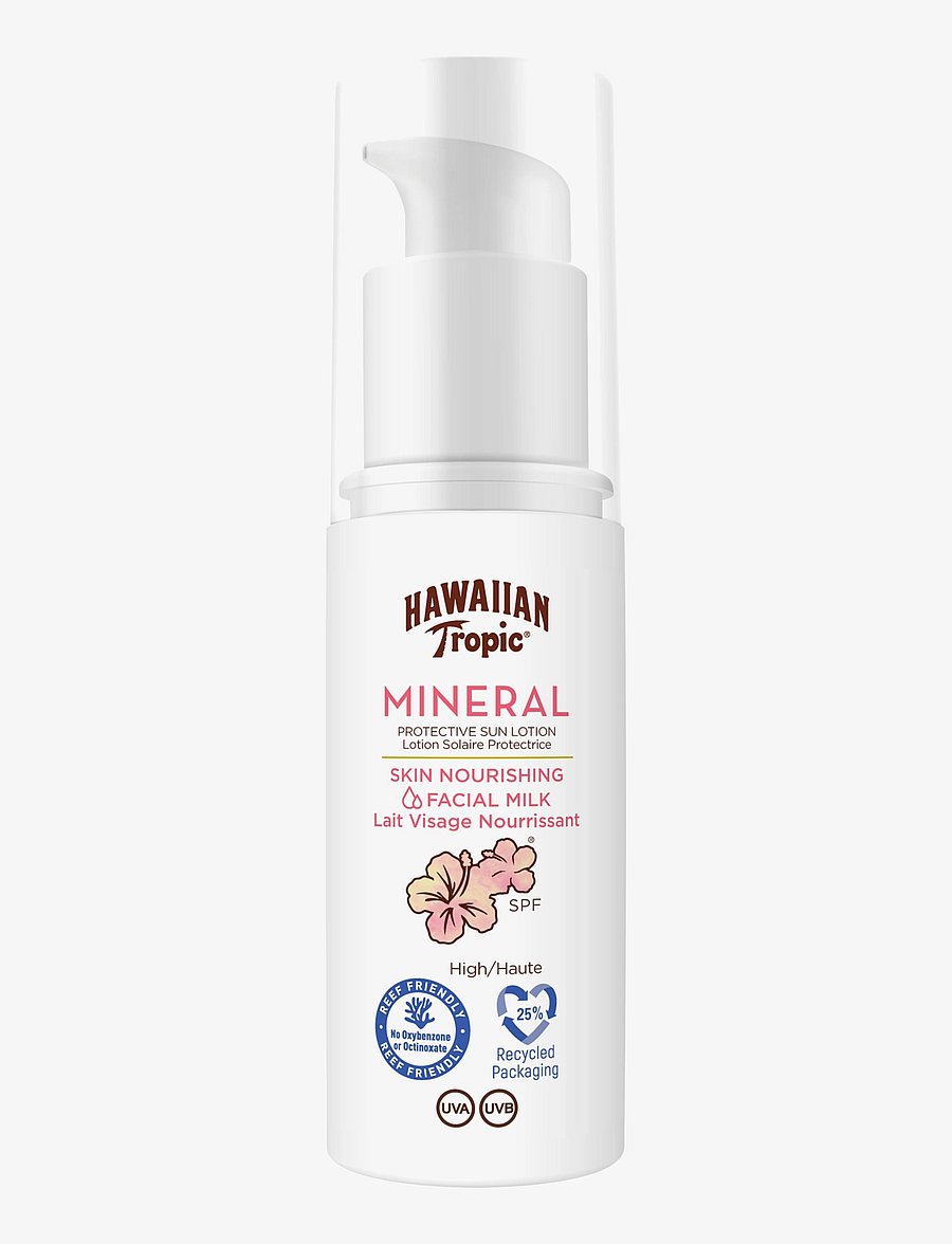Hawaiian Tropic - Mineral Sun Milk Face SPF30 50 ml - solcremer til ansigt - clear - 0