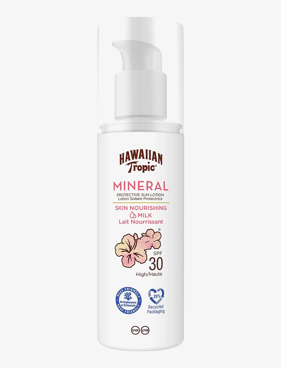 Hawaiian Tropic - Mineral Sun Milk Lotion SPF30 100 ml - solcreme - clear - 0
