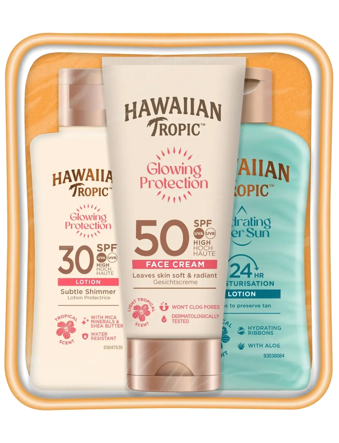 Hawaiian Tropic Amber Mini Set, Ansigt, Nude, Str: ONE SIZE