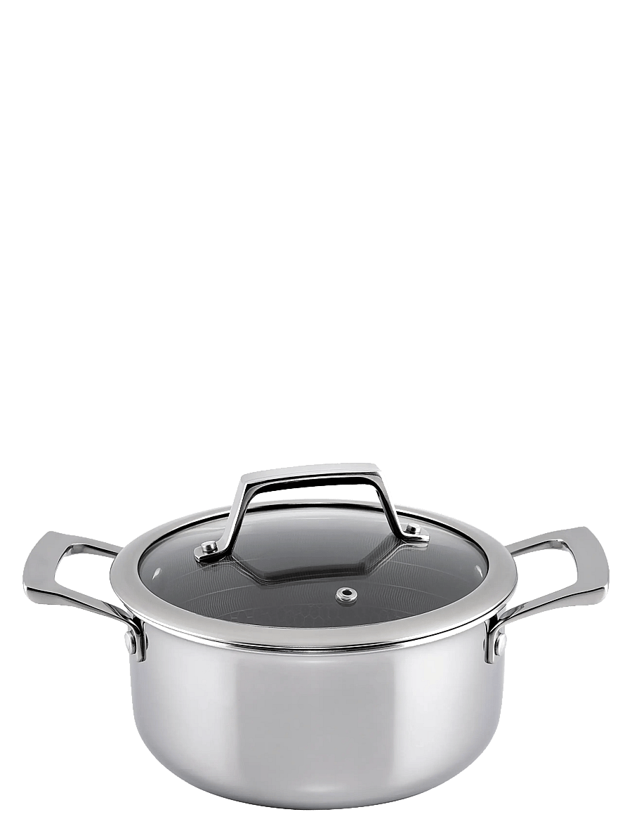Hâws Santo - Hâws Santo Casserole 2.2L w/Lid Hybrid coating - pajad - silver - 1