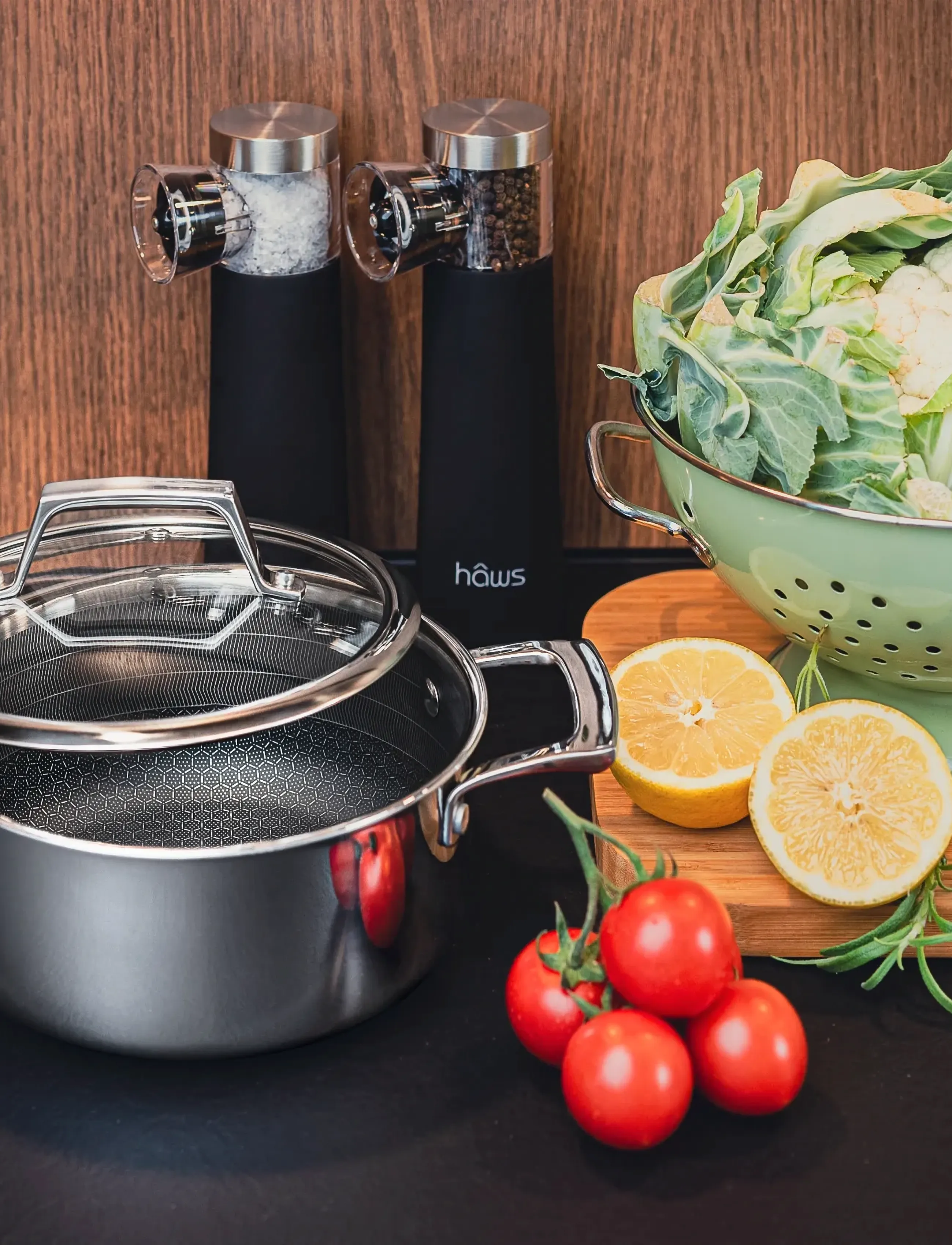 Hâws Santo Casserole 2.2L W/Lid Hybrid Coating, 2.2 L, Pots & Pans, Silber - Dishes, Homeware