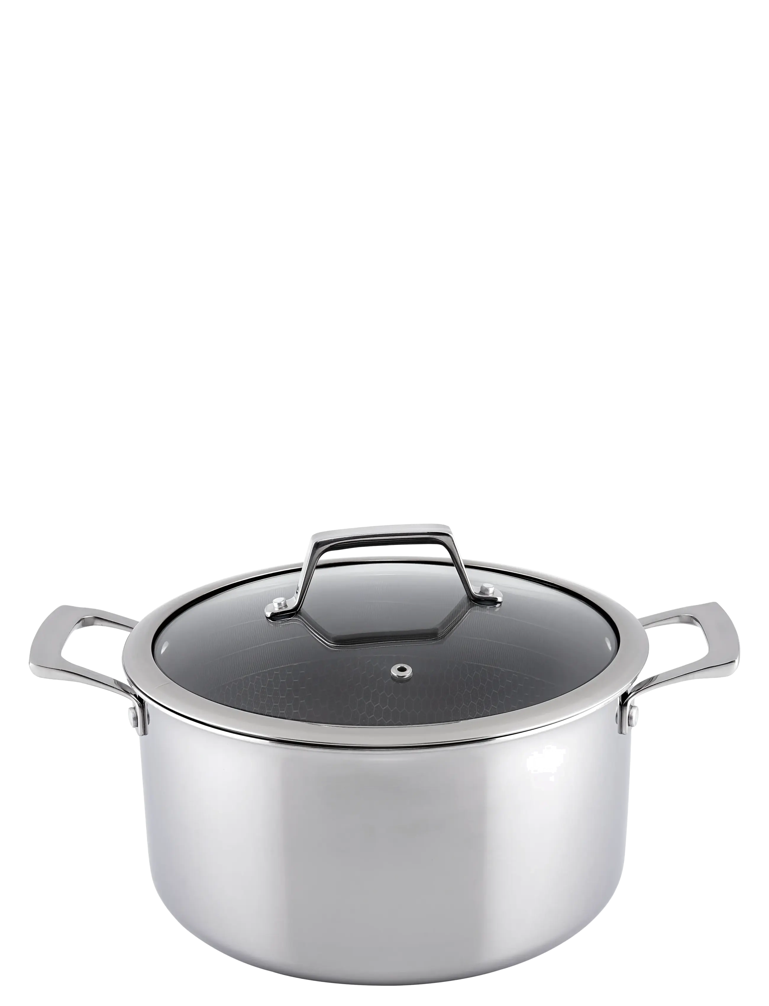 Hâws Santo Hâws Santo Casserole 5.8L w/Lid Hybrid coating - Töpfe Saucenpfannen - SILVER / silver