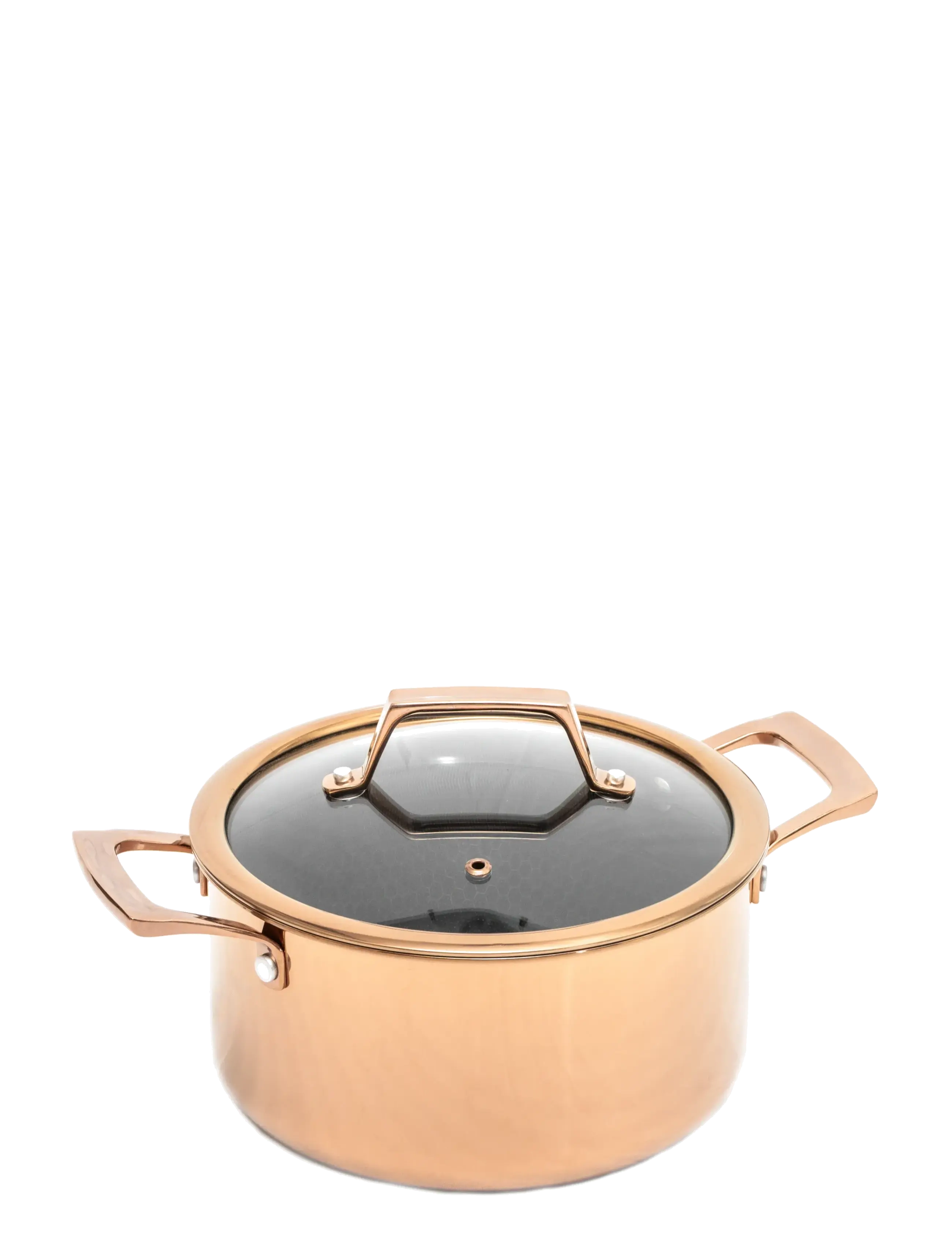 Hâws Santo Casserole 3.4L W/Lid Hybrid Coating Rose Gold, Casserole Ret o, Guld, Str: 3.4 L