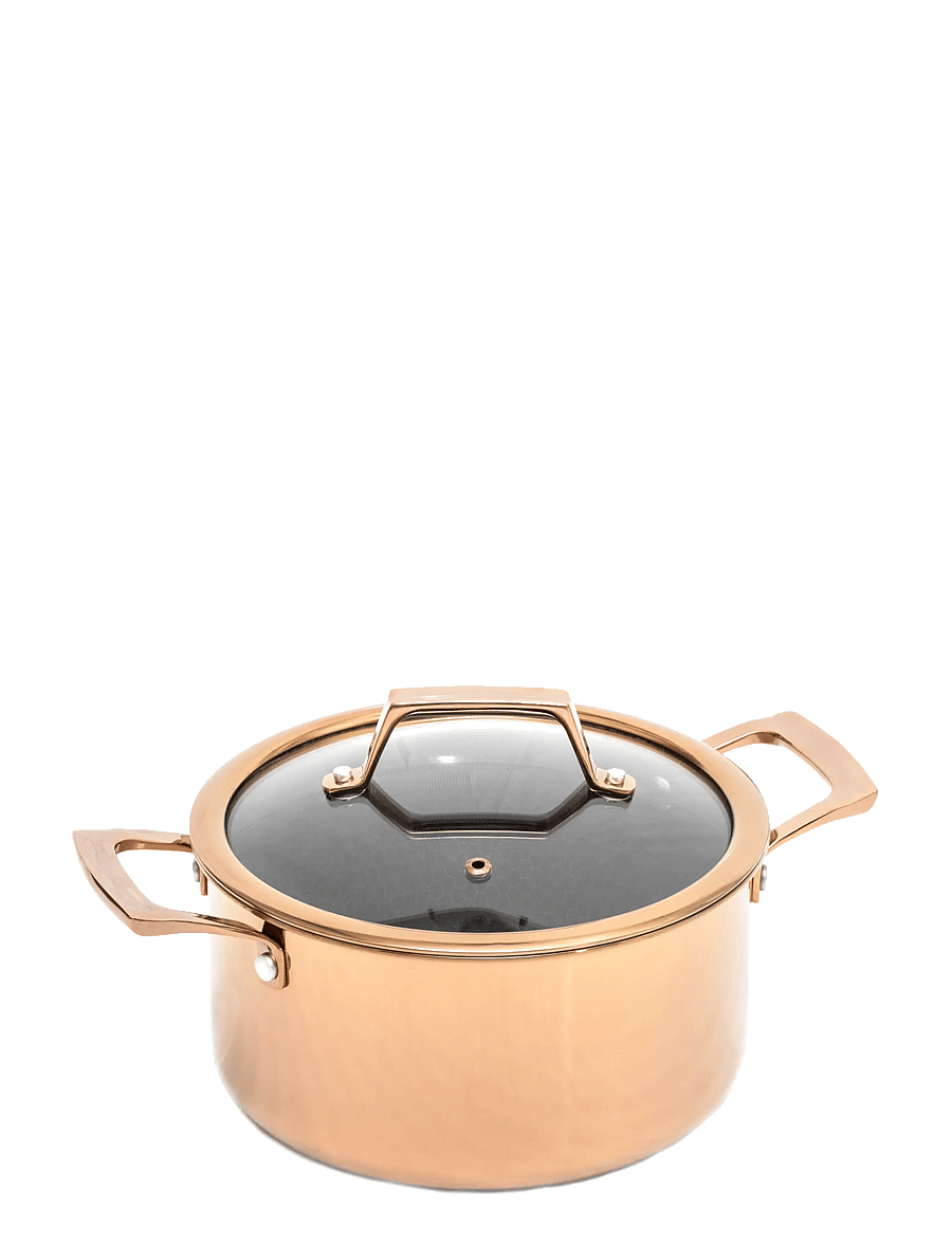 Hâws Santo - Hâws Santo Casserole 3.4L w/Lid Hybrid coating Rose Gold - pajad - rose - 1