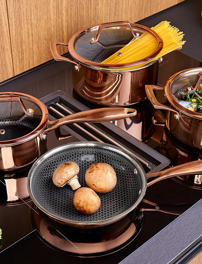 Hâws Santo - Hâws Santo Casserole 3.4L w/Lid Hybrid coating Rose Gold - pajad - rose - 2