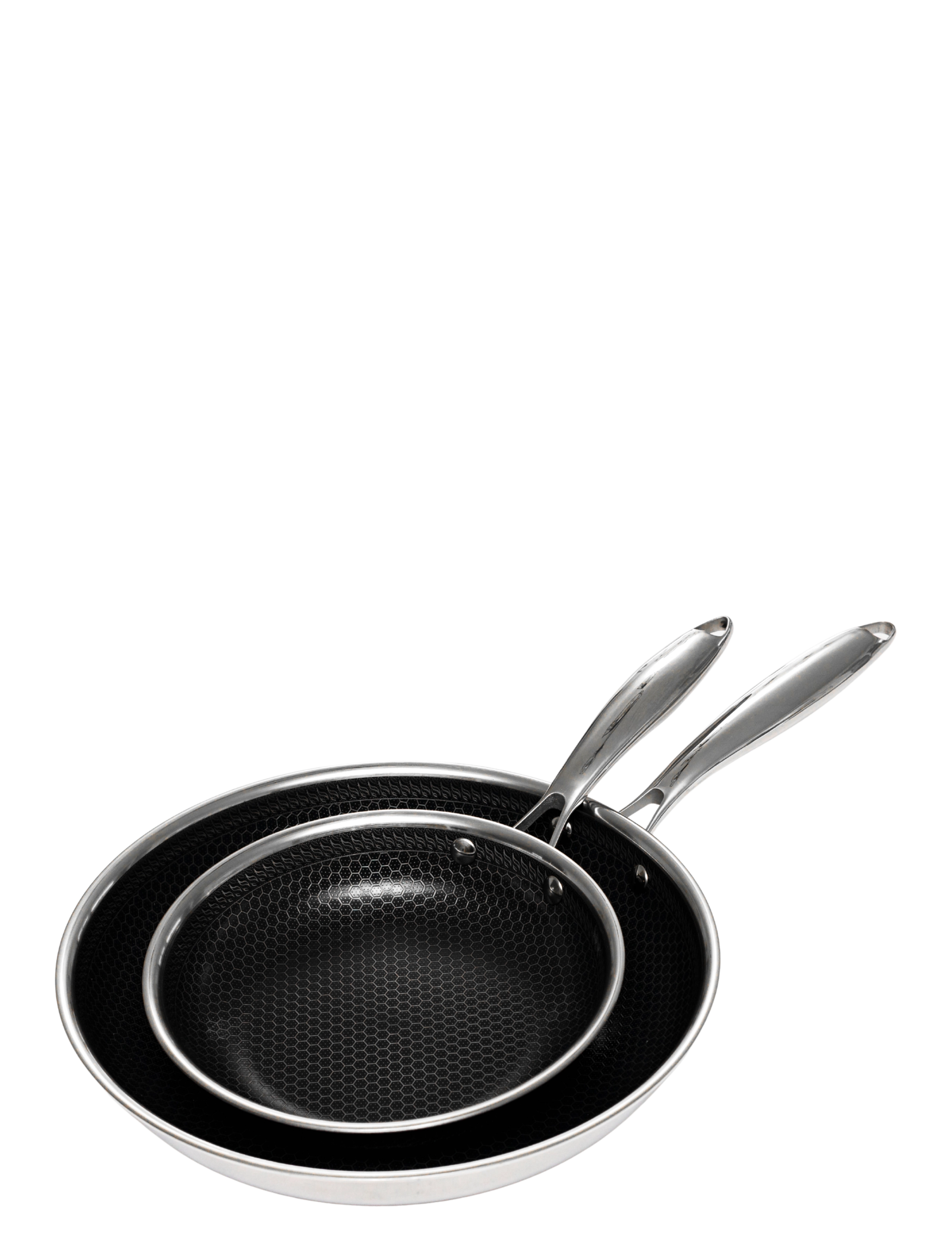 Hâws Santo Frying Pan 20+28 Cm Hybrid Coating, Stegepande, Sølv, Str: 20CM;28CM
