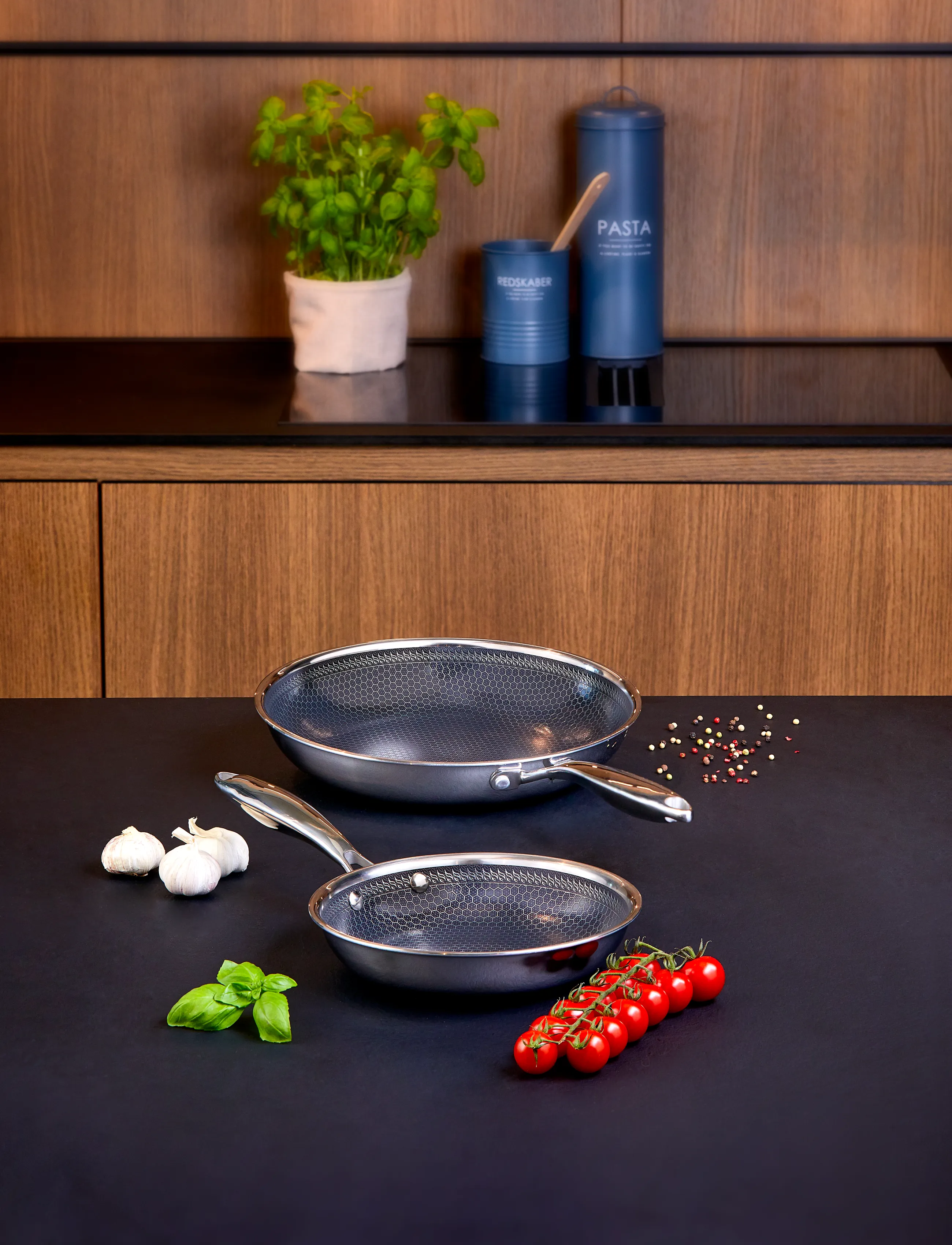 Hâws Santo Frying Pan 20+28 Cm Hybrid Coating, 20 cm;28 cm, Pots & Pans, Silber - Homeware