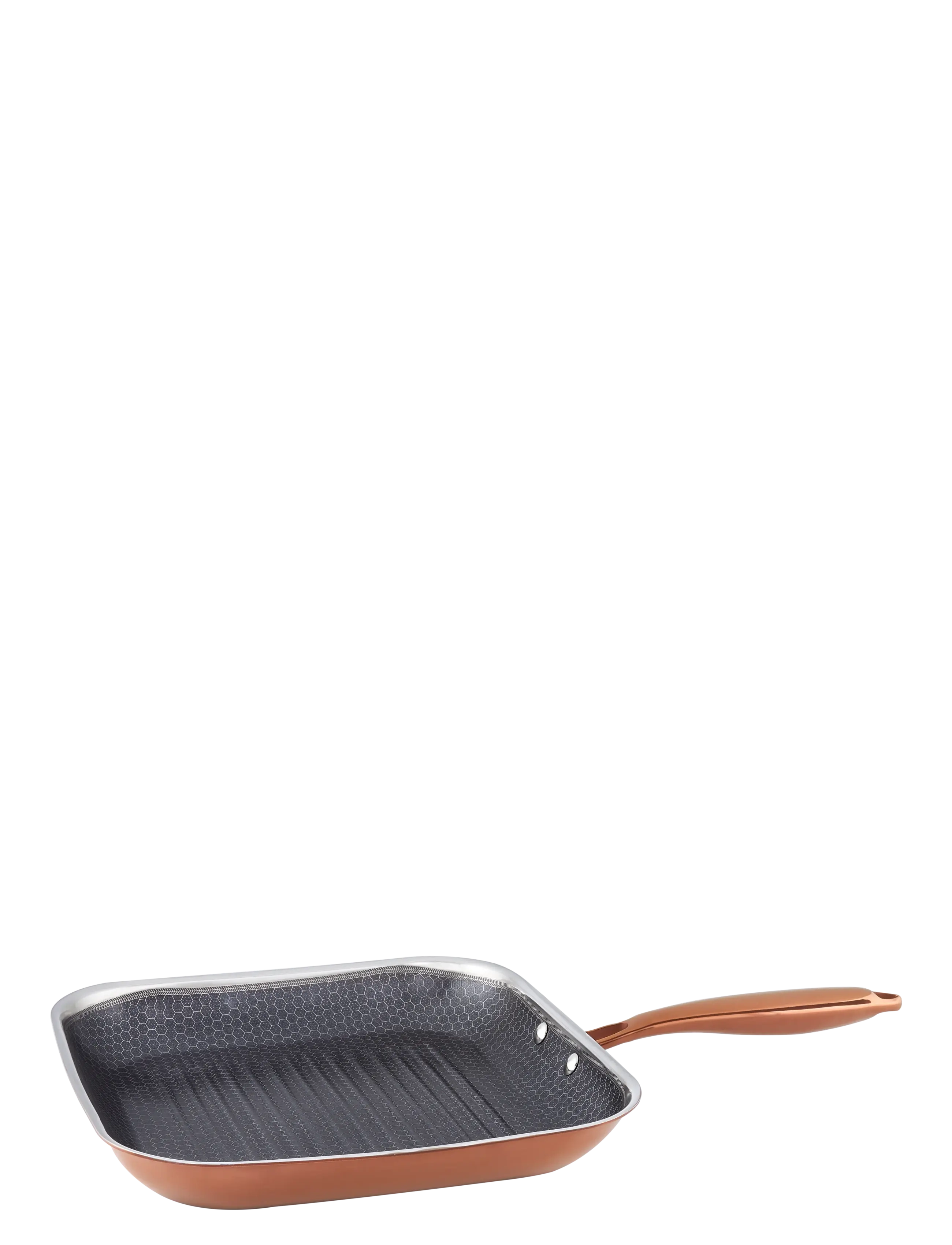 Hâws Santo Hâws Santo Frying Grill Pan 28cm Hybrid coating Rose Gold - Küche - ROSE / black