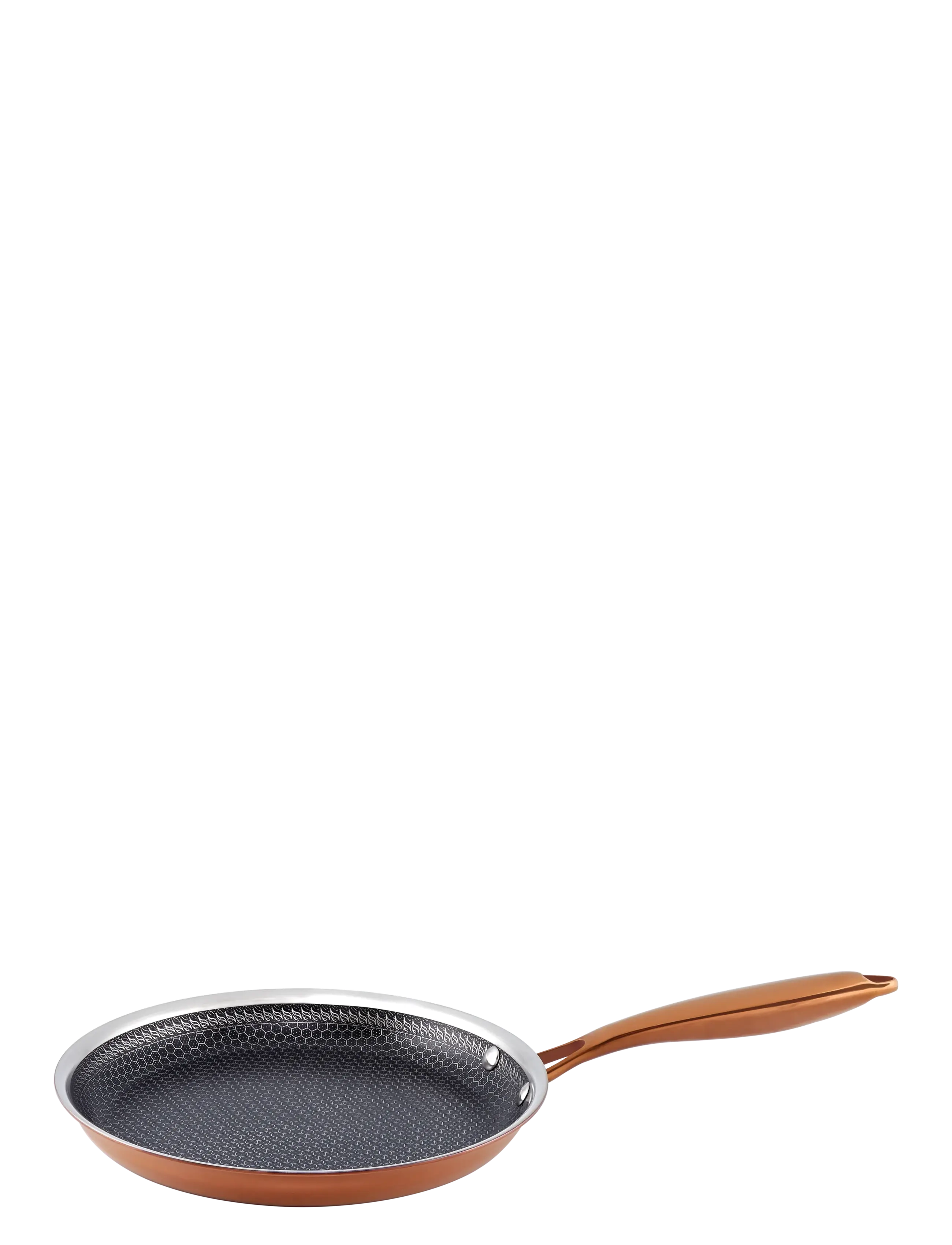 Hâws Santo Hâws Santo Pancake Pan 24cm Hybrid coating Rose Gold - Keptuvės & Ketaus Keptuvės - ROSE / black