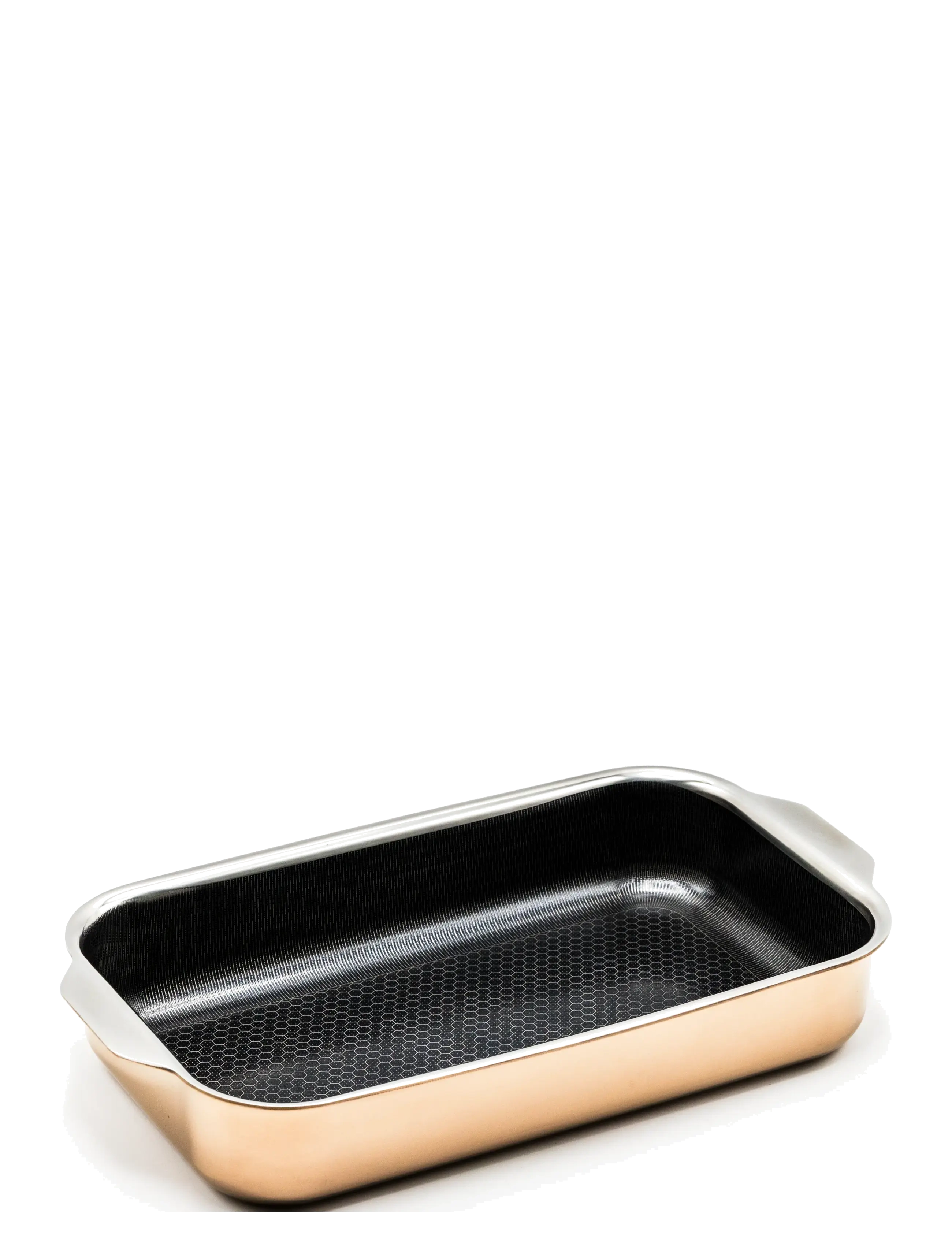 Hâws Santo Hâws Santo Roaster 32x18cm 2mm Hybrid coating Rose Gold - Töpfe Saucenpfannen - ROSE / black