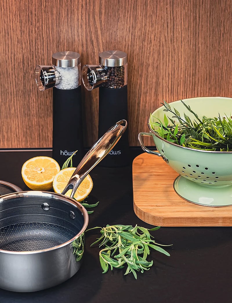 Hâws Santo - Hâws Santo Saucepan 1.5L w/Lid Hybrid coating - stieltöpfe - silver - 1