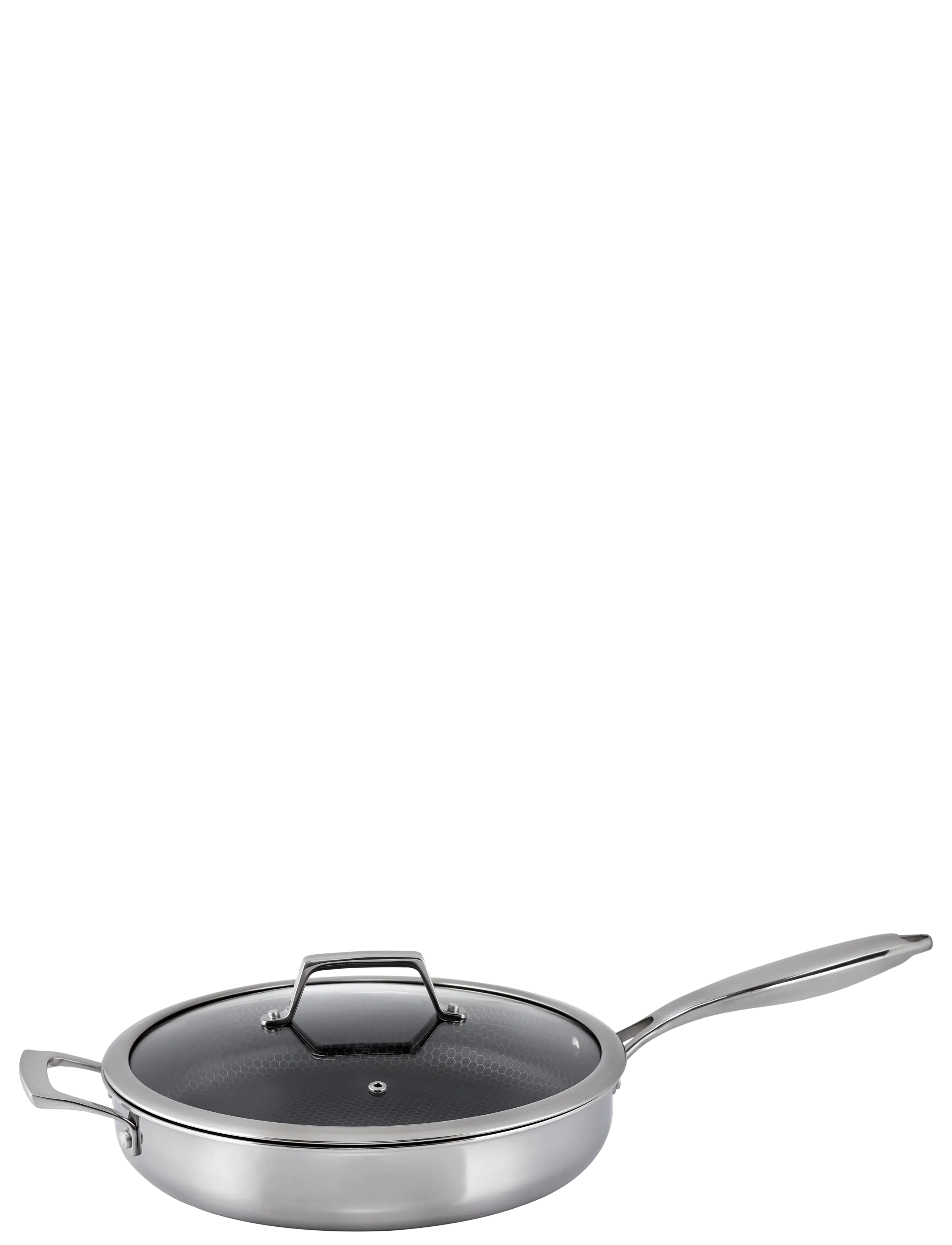 Hâws Santo Hâws Santo Sauté Pan 28cm w/Lid Hybrid coating - Schmorpfannen & Sauteusen - SILVER / silver