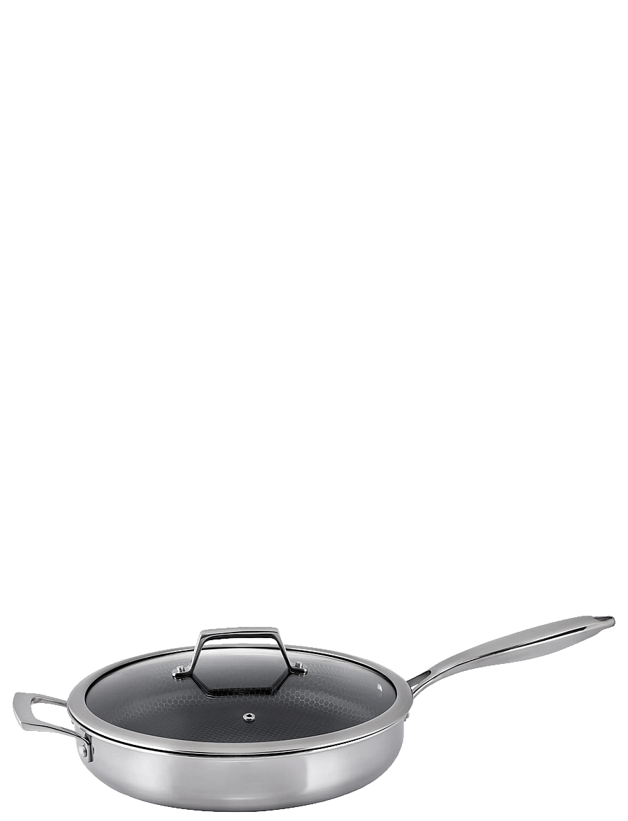 Hâws Santo - Hâws Santo Sauté Pan 28cm w/Lid Hybrid coating - schmorpfannen & sauteusen - silver - 1