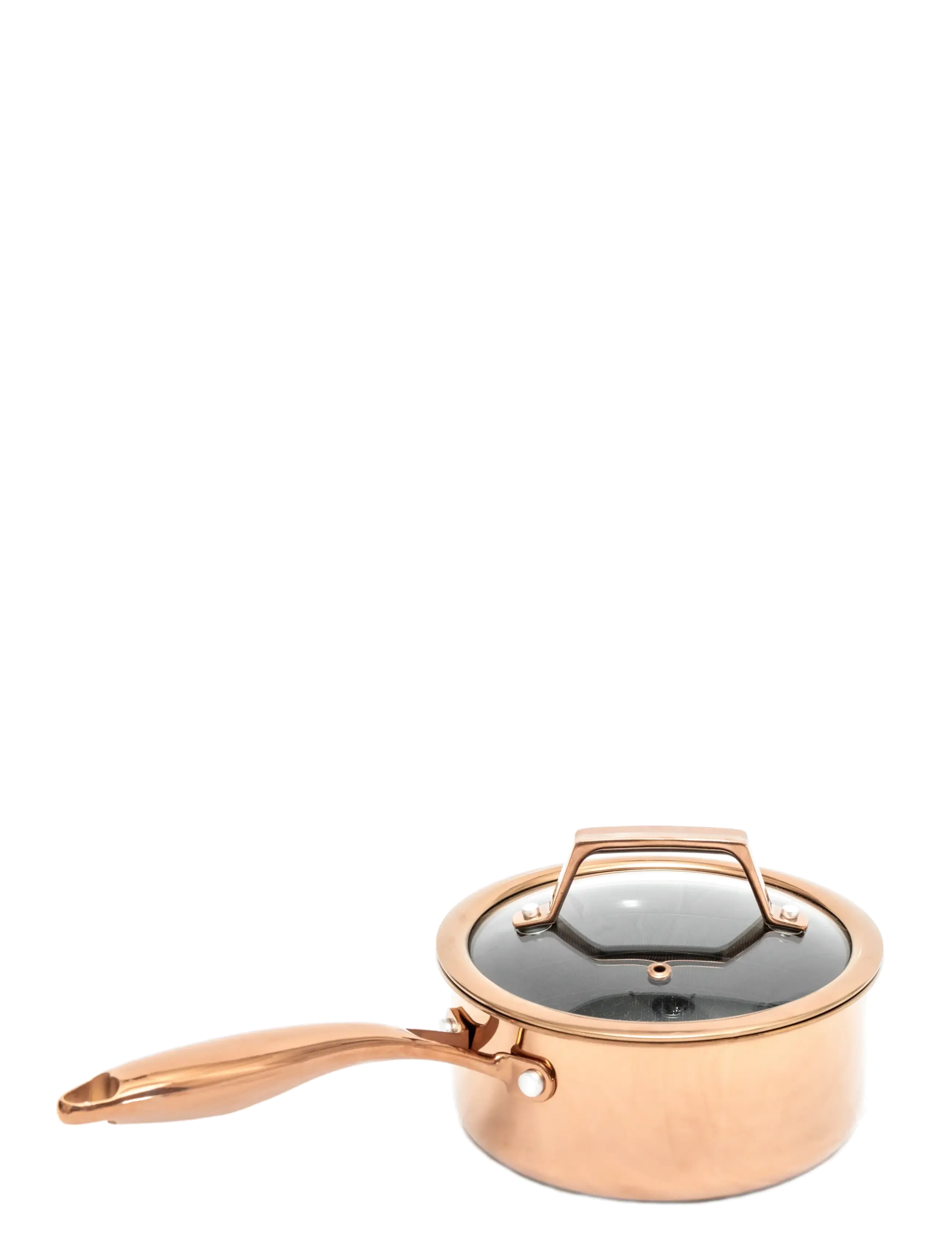 Hâws Santo Saucepan 1.5L w/Lid Hybrid coating Rose Gold - ROSE