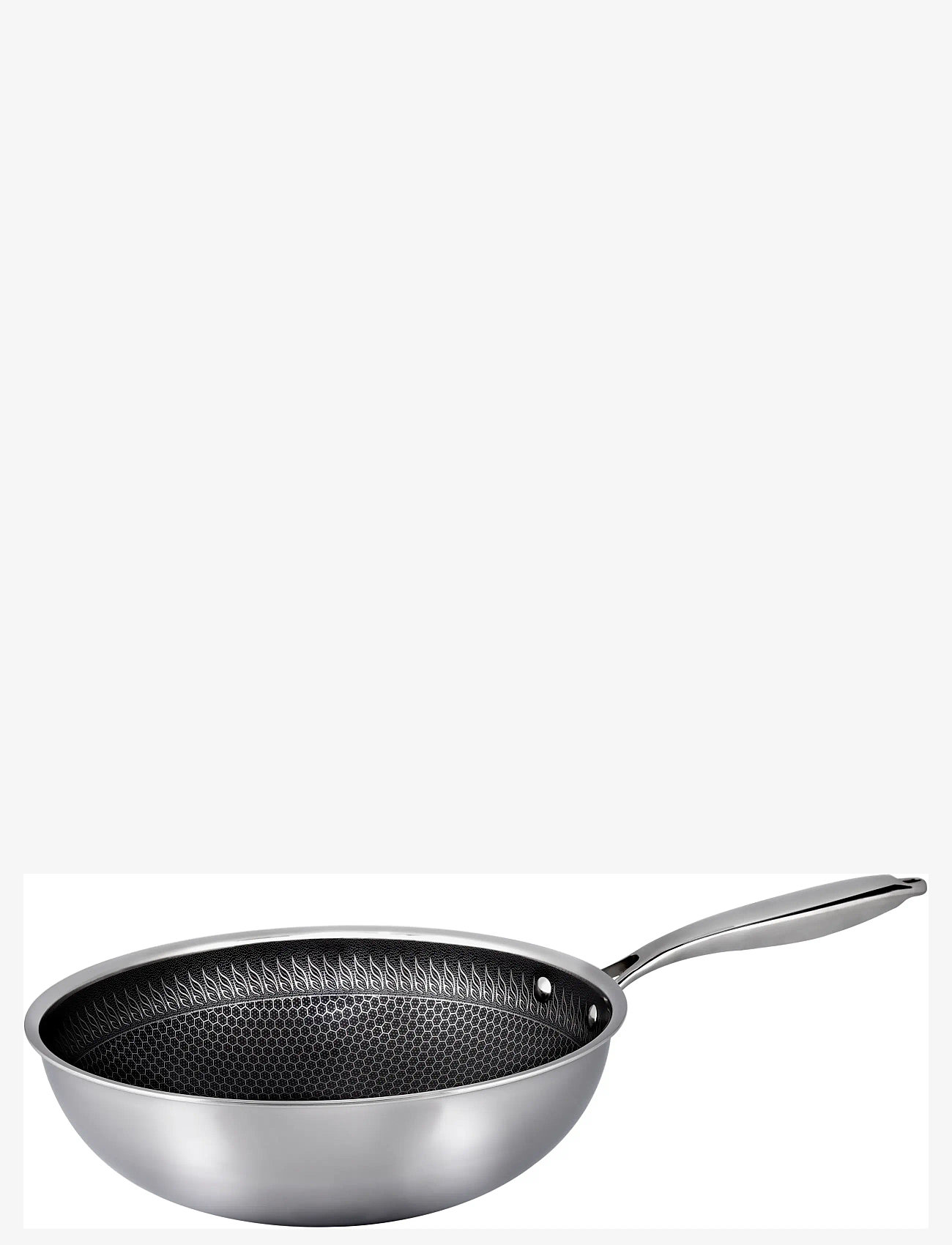 Hâws Santo - Hâws Santo Wok 28cm Hybrid coating - woks - silver - 0