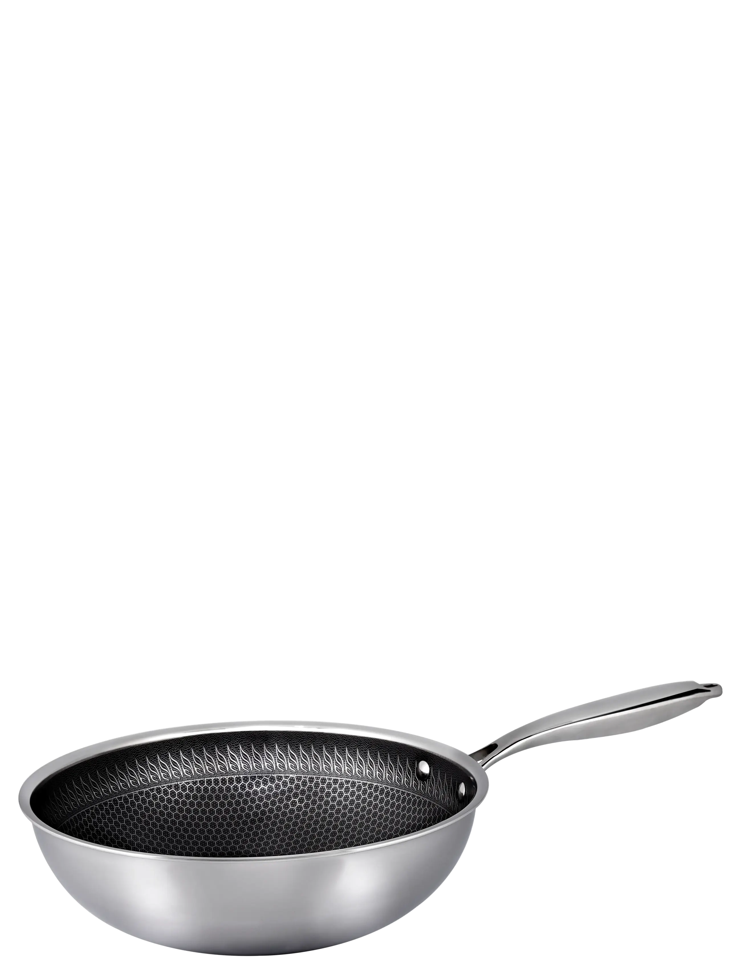 Hâws Santo Hâws Santo Wok 28cm Hybrid coating - Keptuvės & Ketaus Keptuvės - SILVER / silver
