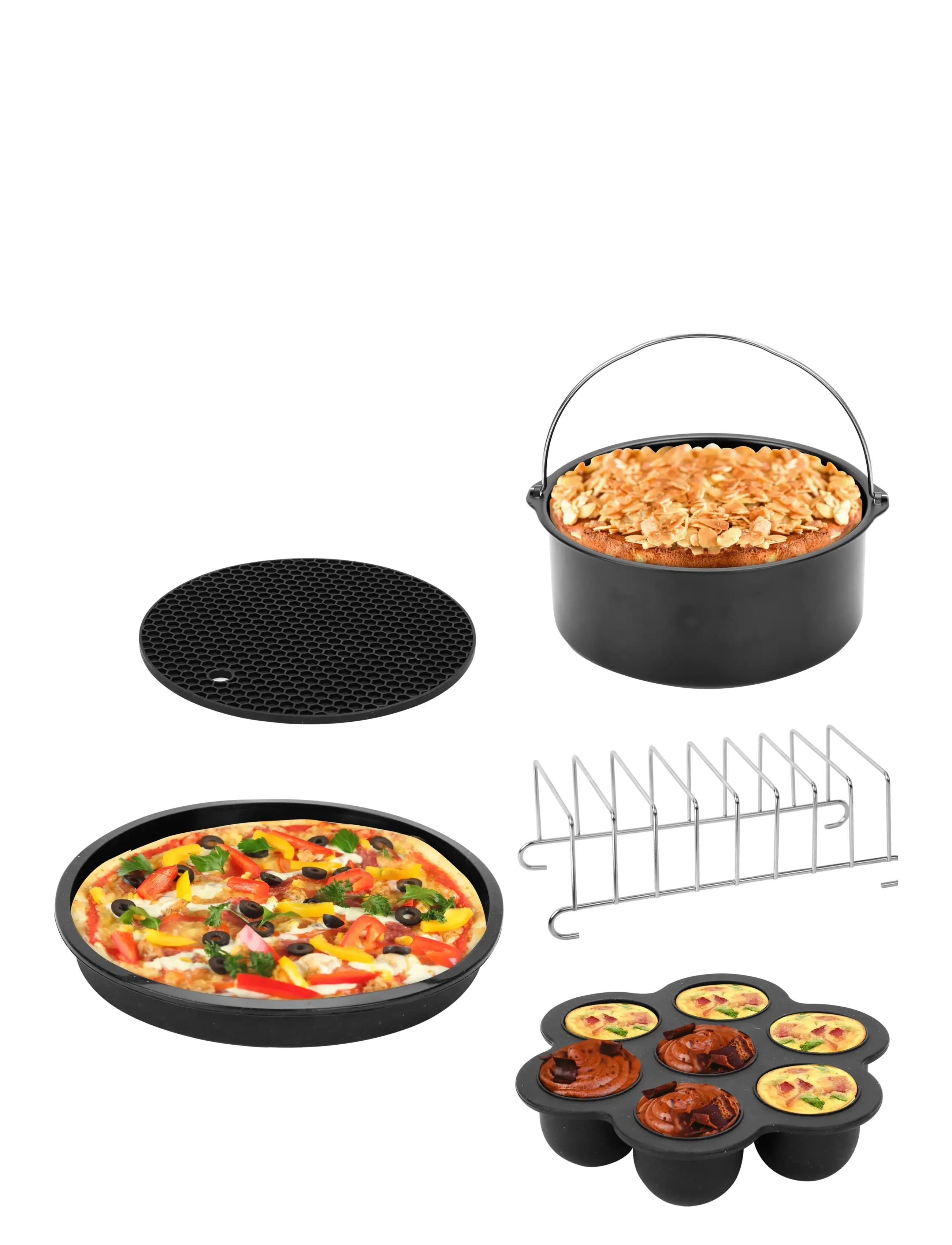 Hâws Hâws AFAK5 Birkholm Air Fryer Accessory Kit 5 Pcs. - Kampagne - BLACK / black