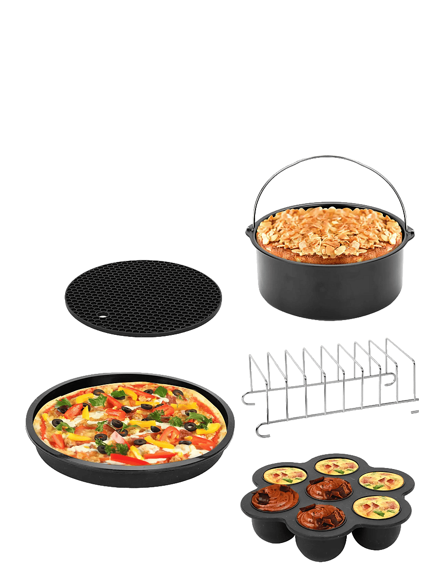 Hâws - Hâws AFAK5 Birkholm Air Fryer Accessory Kit 5 Pcs. - heißluftfritteusen - black - 1