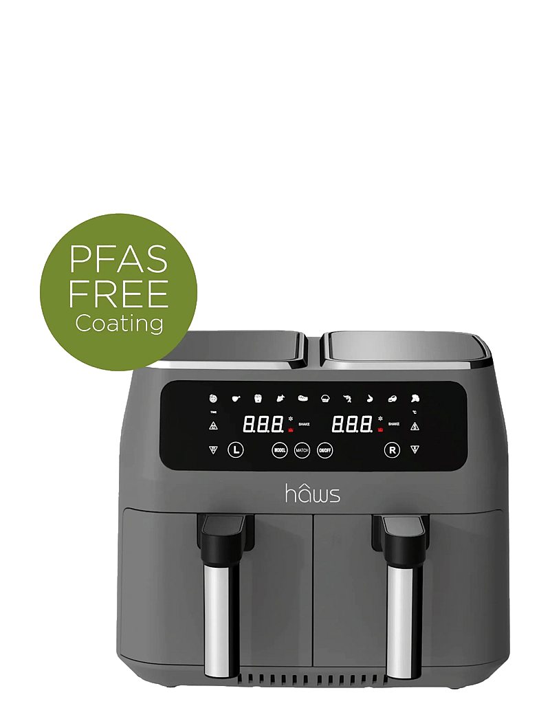 Hâws - Hâws Dual Air Fryer 2x4L 2800W PFAS Free Coating - heißluftfritteusen - black - 1