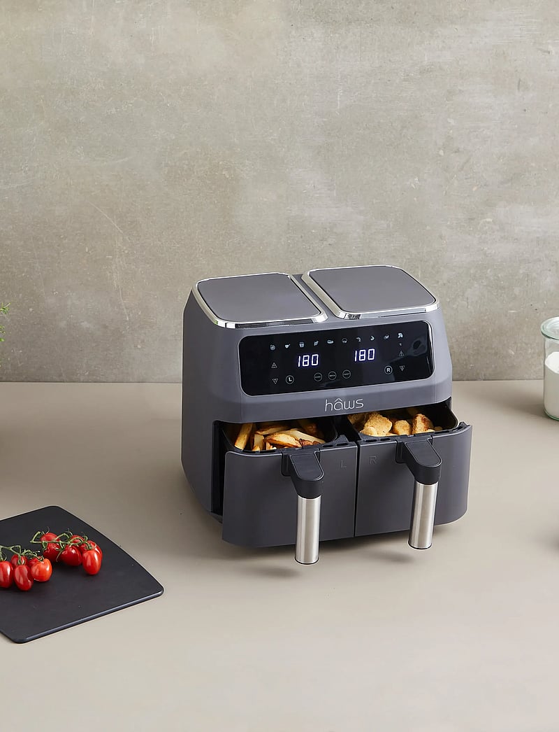 Hâws - Hâws Dual Air Fryer 2x4L 2800W PFAS Free Coating - heißluftfritteusen - black - 0