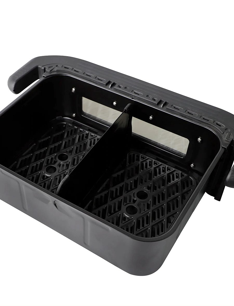 Hâws - Air Fryer 10L w. Divider 2400W Dual Heater PFAS Free Coating - kuumaõhufritüürid - black - 3