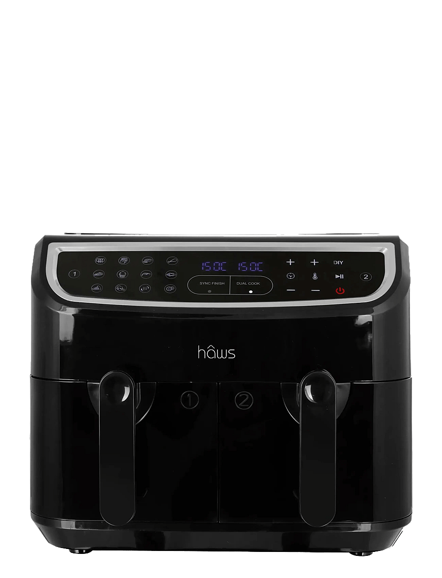 Hâws - Sejerø 2.0 Double Air Fryer 2X4.5L 2400W Pfas Free Coating - heißluftfritteusen - black - 2