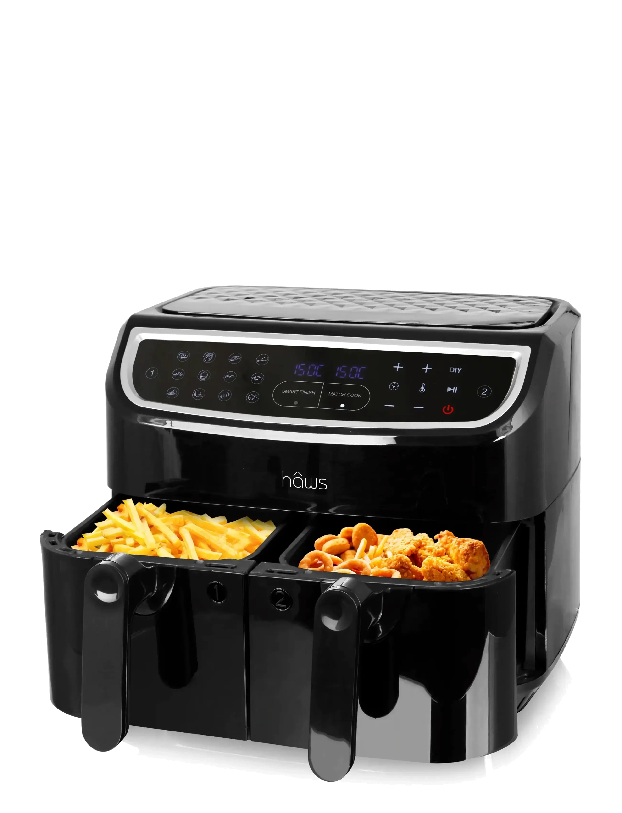 HÂWS Sejerø 2.0 Double Air Fryer 2X4.5L 2400W Pfas Free Coating Schwarz - One Size - Unisex