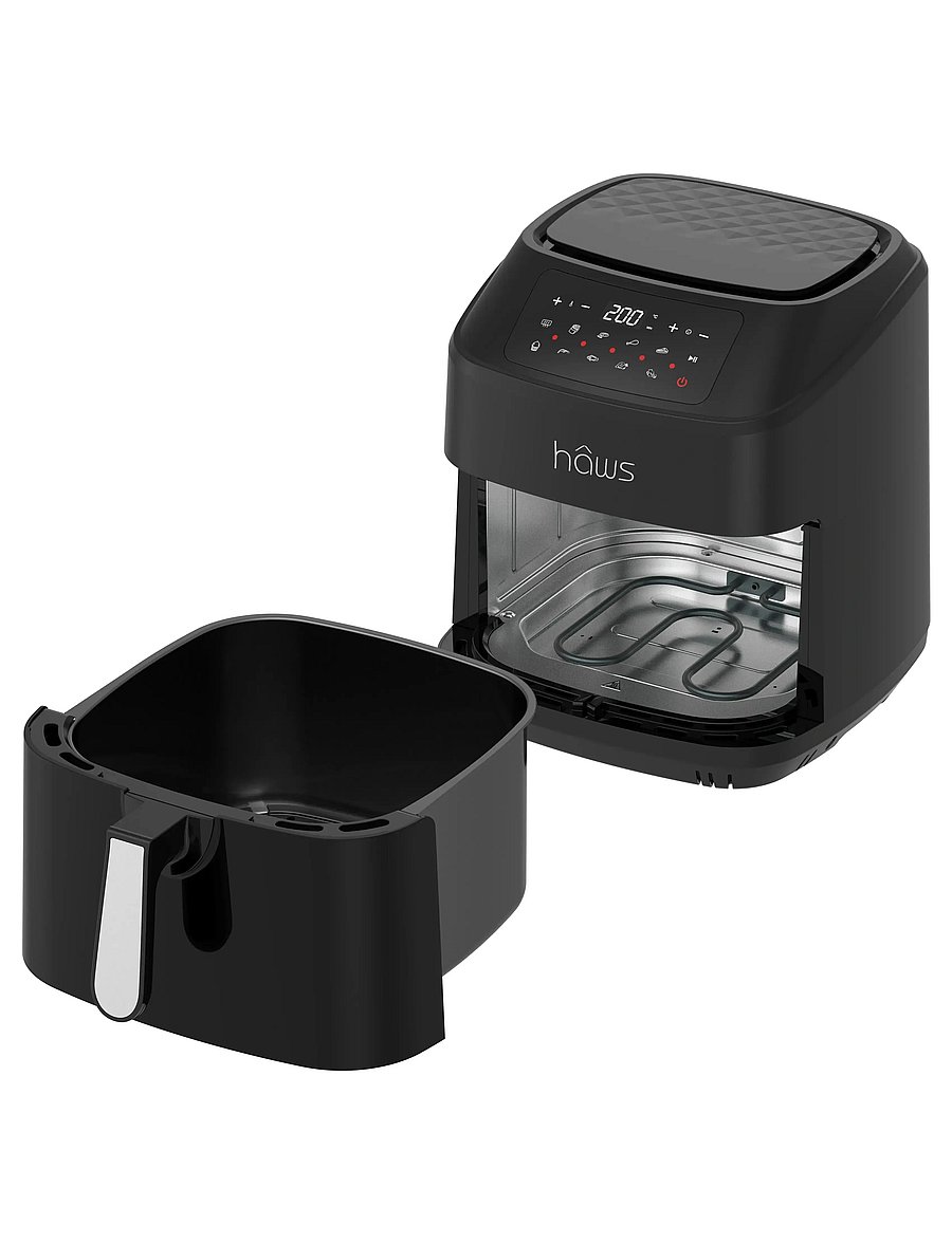 Hâws - Hâws AFRY30920 Vejrø Air Fryer 9.2 L 2150W PFAS Free Coating Double Heating Element - kuumaõhufritüürid - black - 0