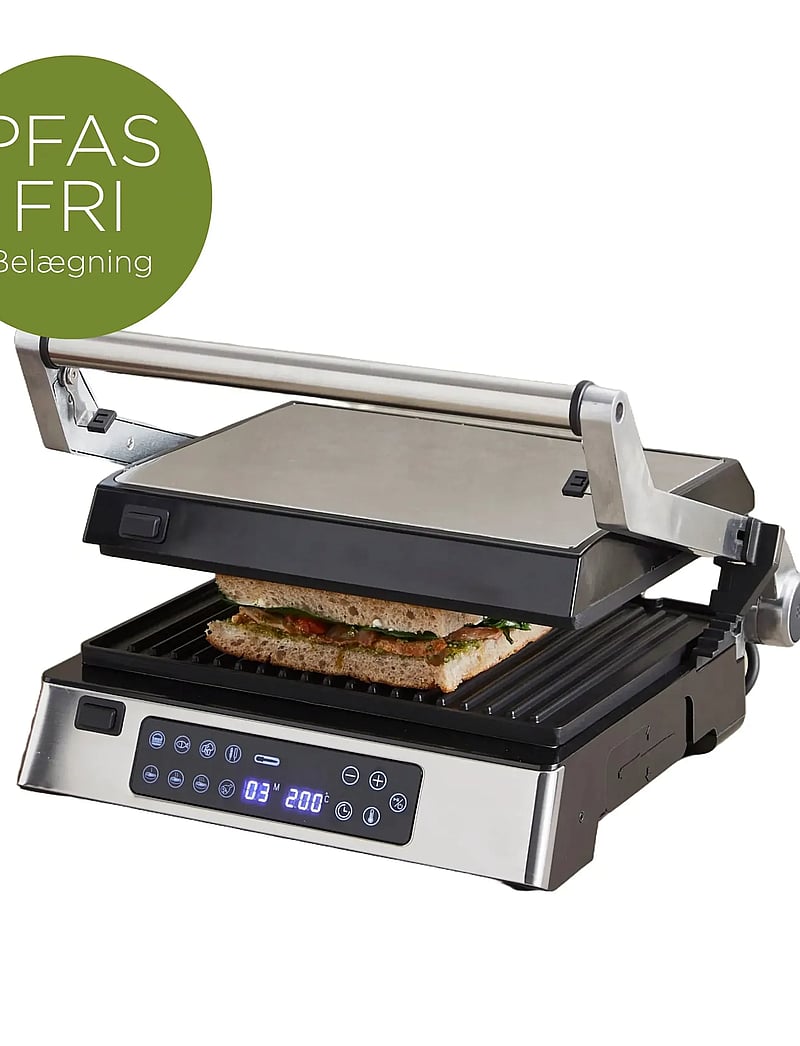 Hâws - Hâws CG30006 Table Grill / Panini Grill w/ Digital thermometer 2000W PFAS Free Coating - tischgrills - black - 1