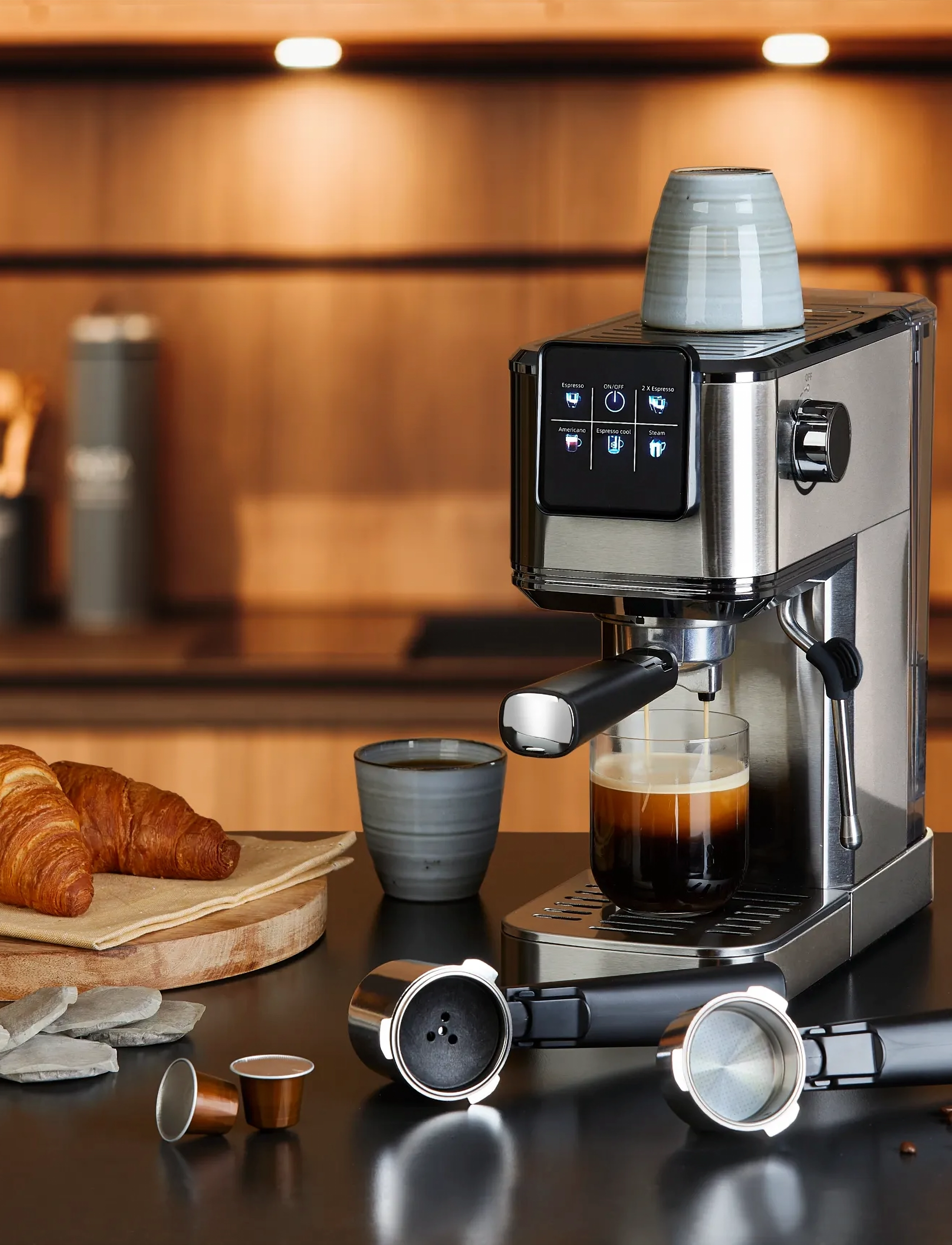 Hâws - Hâws Espresso Machine 7-IN-1 Steel 20 Bar 1350W - osta hinna alusel - black - 0