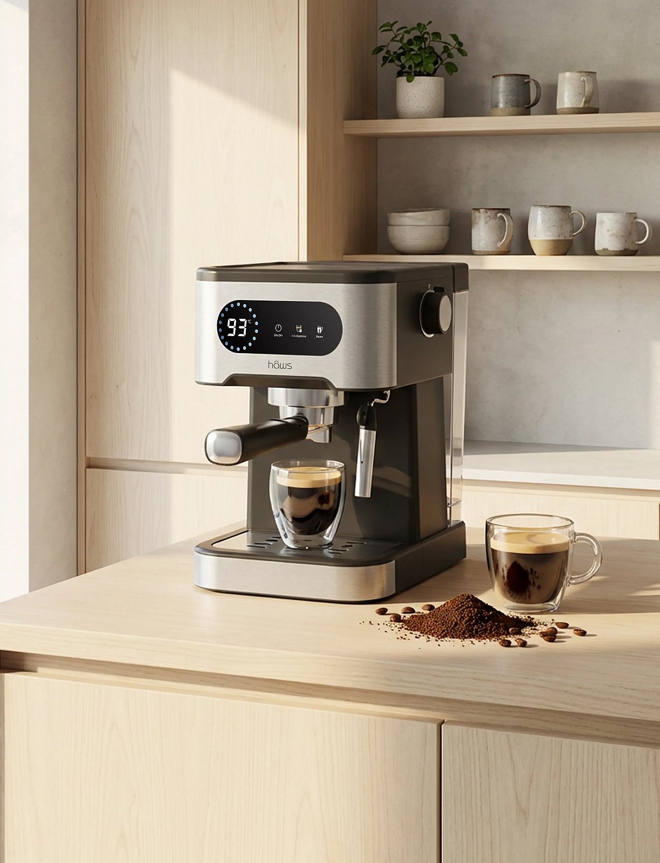 Hâws Espresso Machine 3-IN-1 20 Bar 1350W
