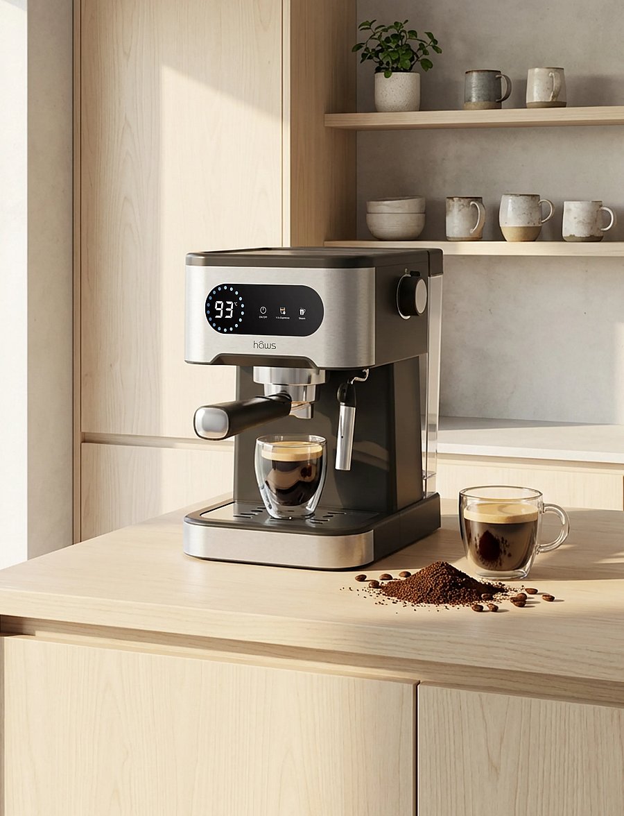 Hâws - Hâws Espresso Machine 3-IN-1 20 Bar 1350W - black - 0