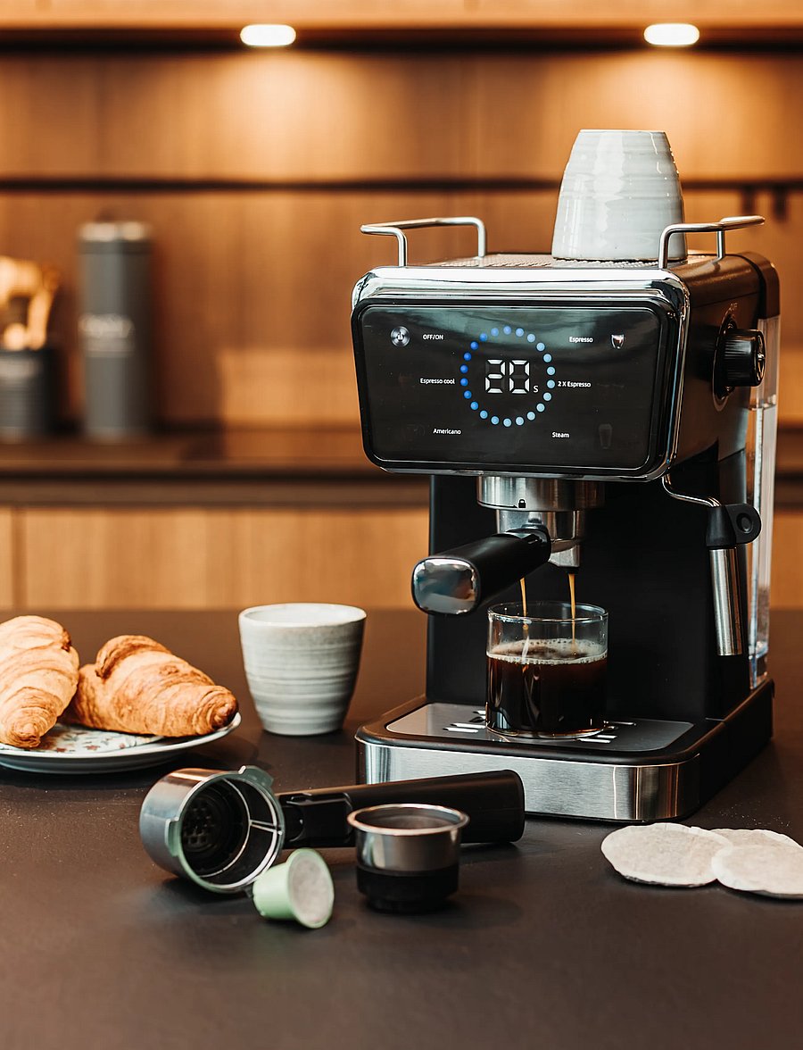 Hâws - Hâws Espresso Machine 7-IN-1 20 Bar 1350W - black - 0
