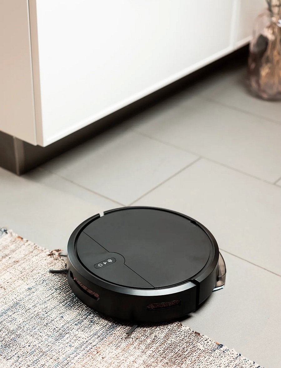 Hâws - Cleaning Robot Vacuum Cleaner W. Wiping Function & App - black - 0