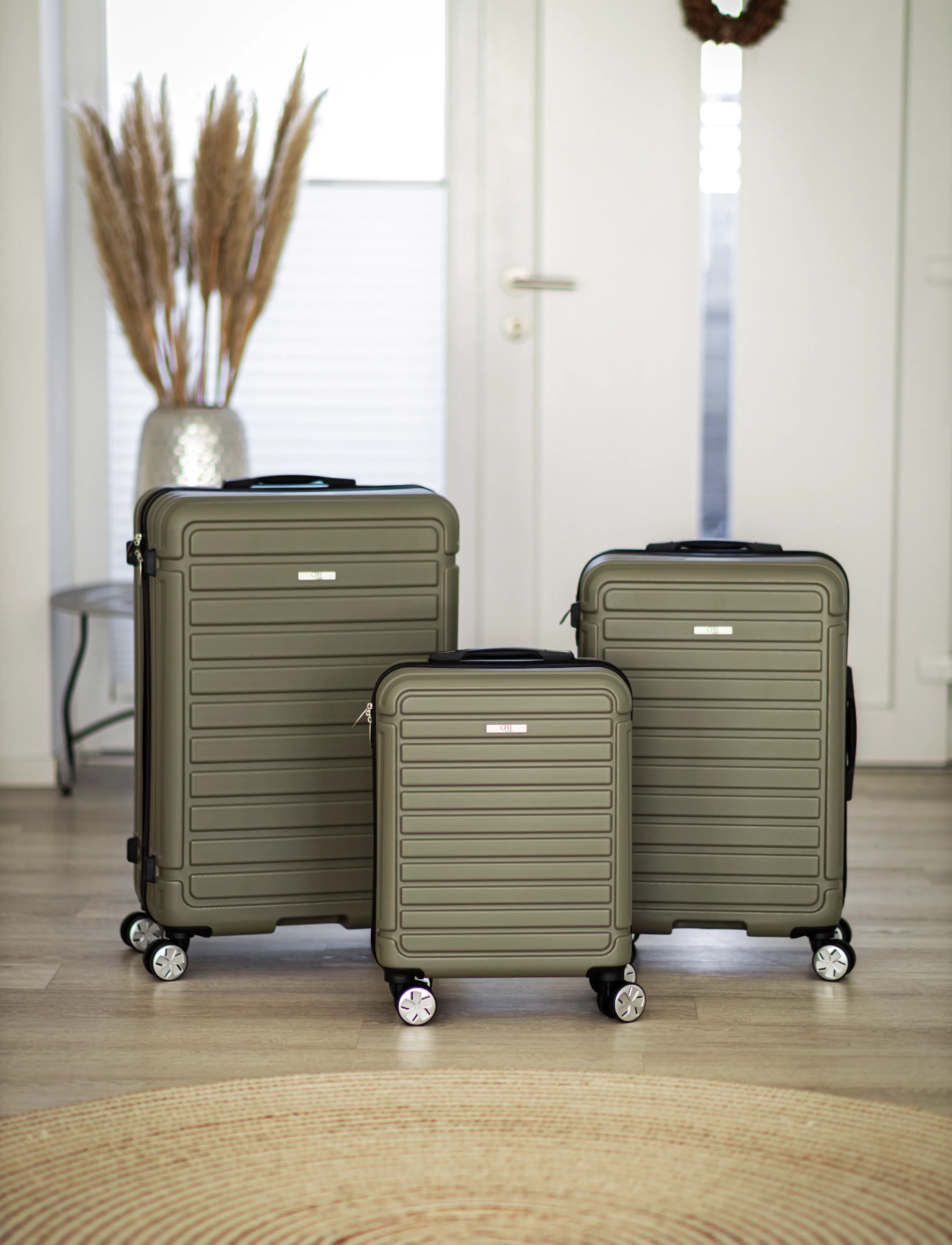 Hâws - Hâws Copenhagen Suitcase Set 3 pcs Army Green - green - 2