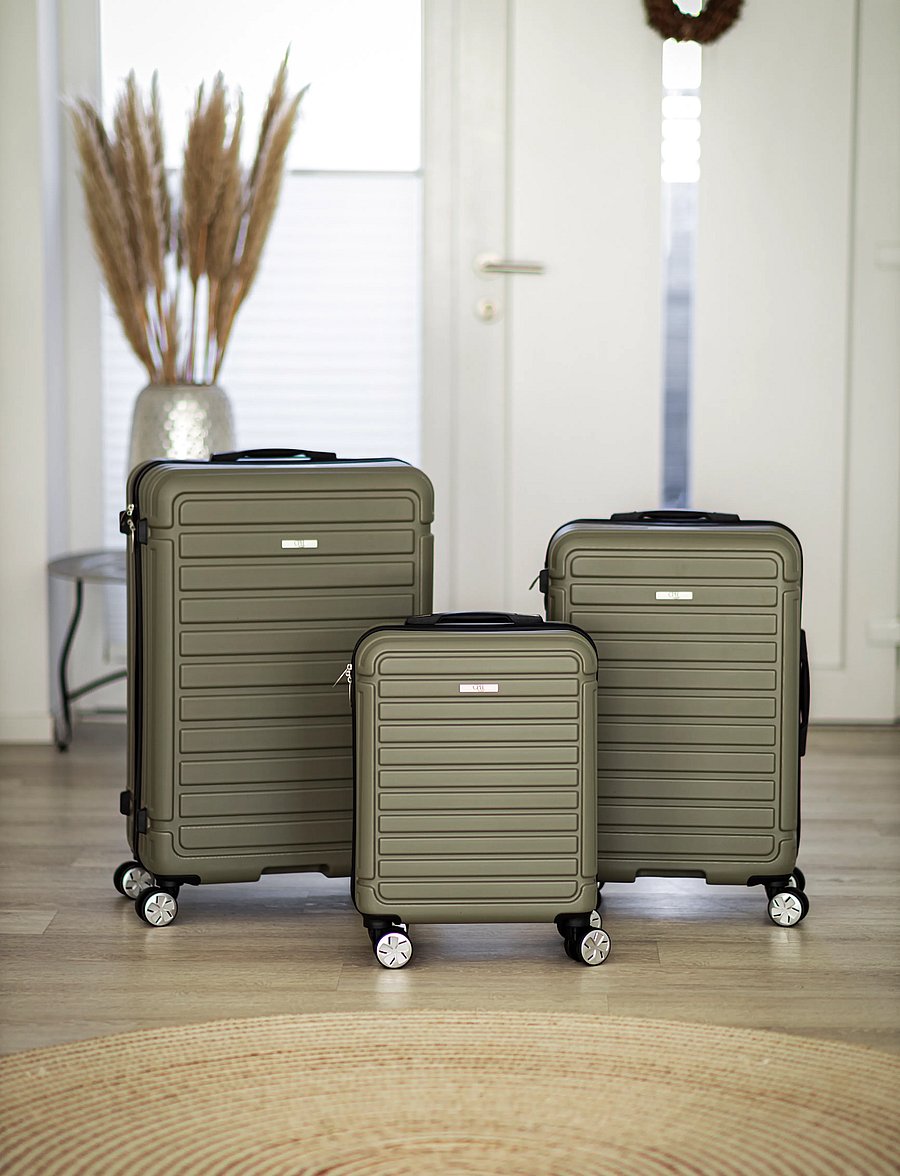 Hâws - Hâws Copenhagen Suitcase Set 3 pcs Army Green - green - 2