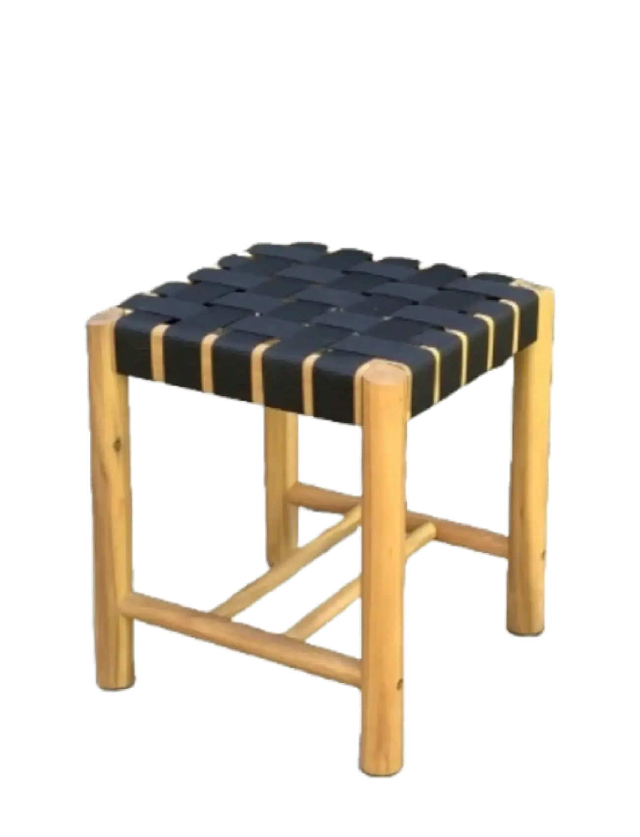 Hâws Nooka Stool Black Rope 40X40X45Cm, One Size, Chairs & Stools - Benches, Homeware