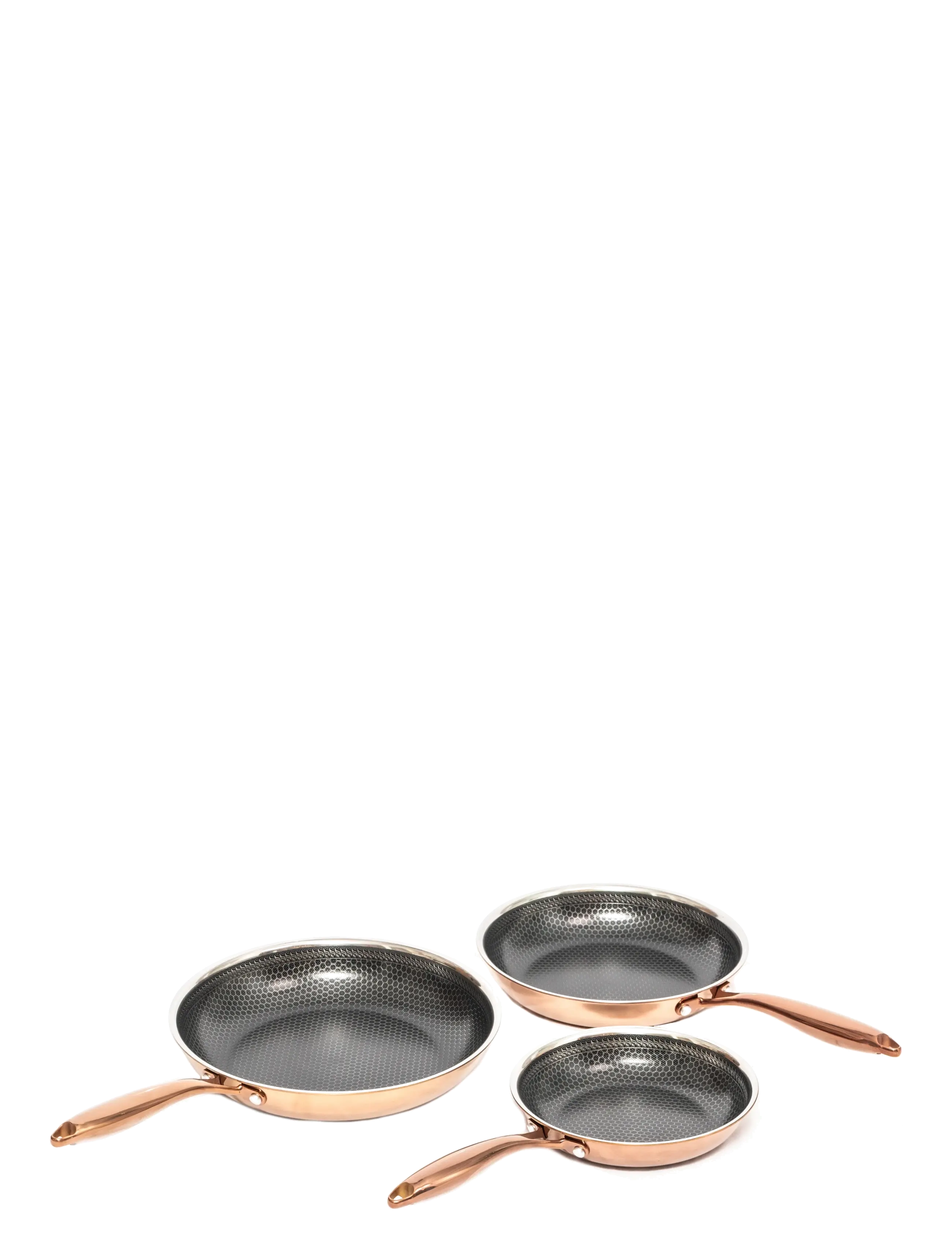 Hâws - Santo Frying Pan 20+24+28cm Hybrid coating - rose gold - 1