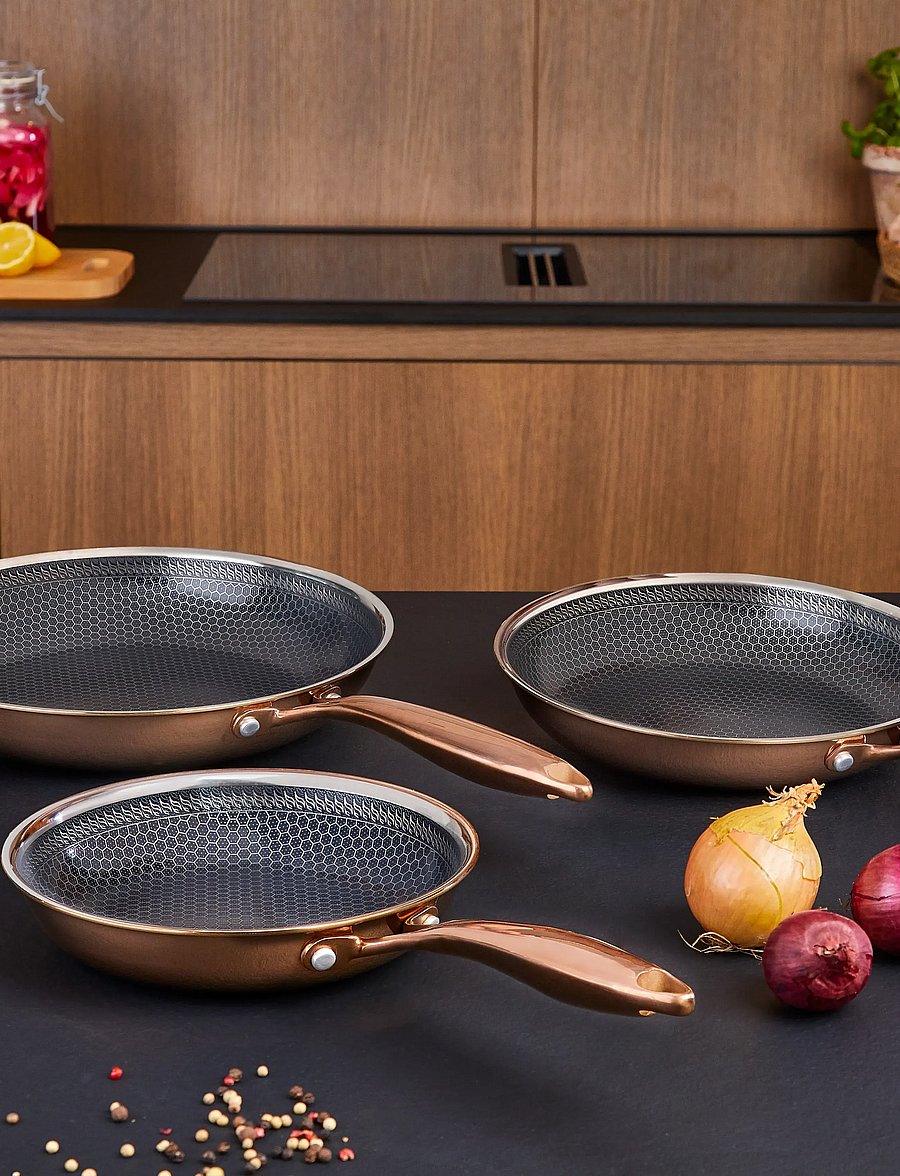 Hâws - Santo Frying Pan 20+24+28cm Hybrid coating - rose gold - 0