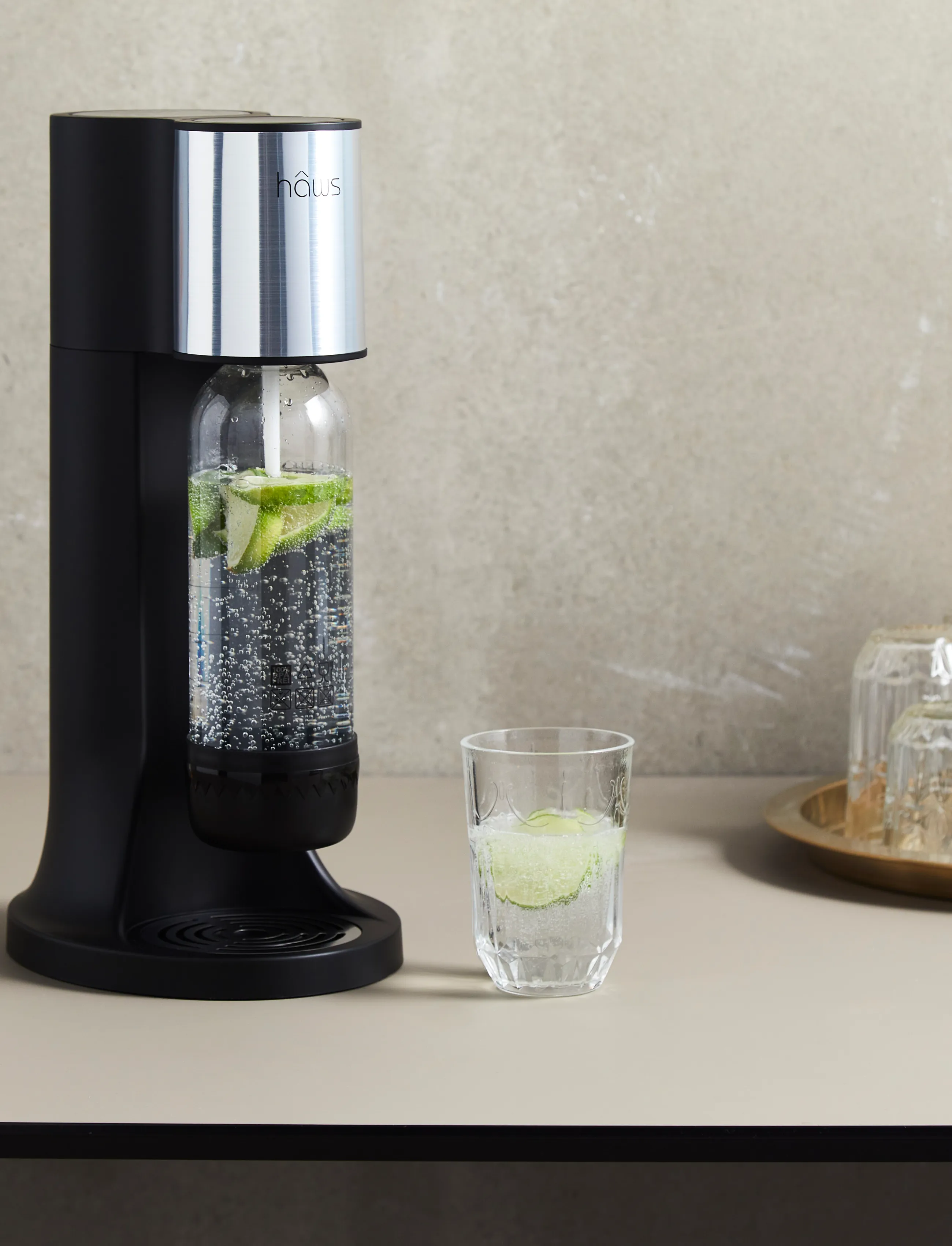 Hâws Hâws Ssm202185 Soda And Sparkling Water Maker, 0.85 L, Black, Kitchen Appliances > Other Kitchen Appliances, Unisex