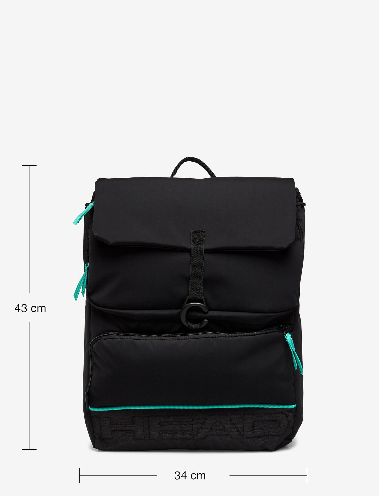 Head - Coco Backpack - taschen für schlägersportarten - black/mint - 4