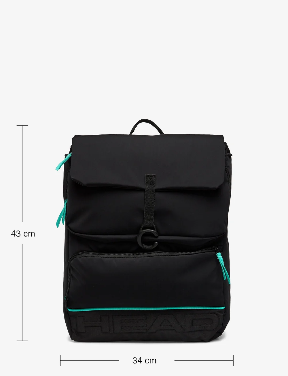 Head - Coco Backpack - taschen für schlägersportarten - black/mint - 4