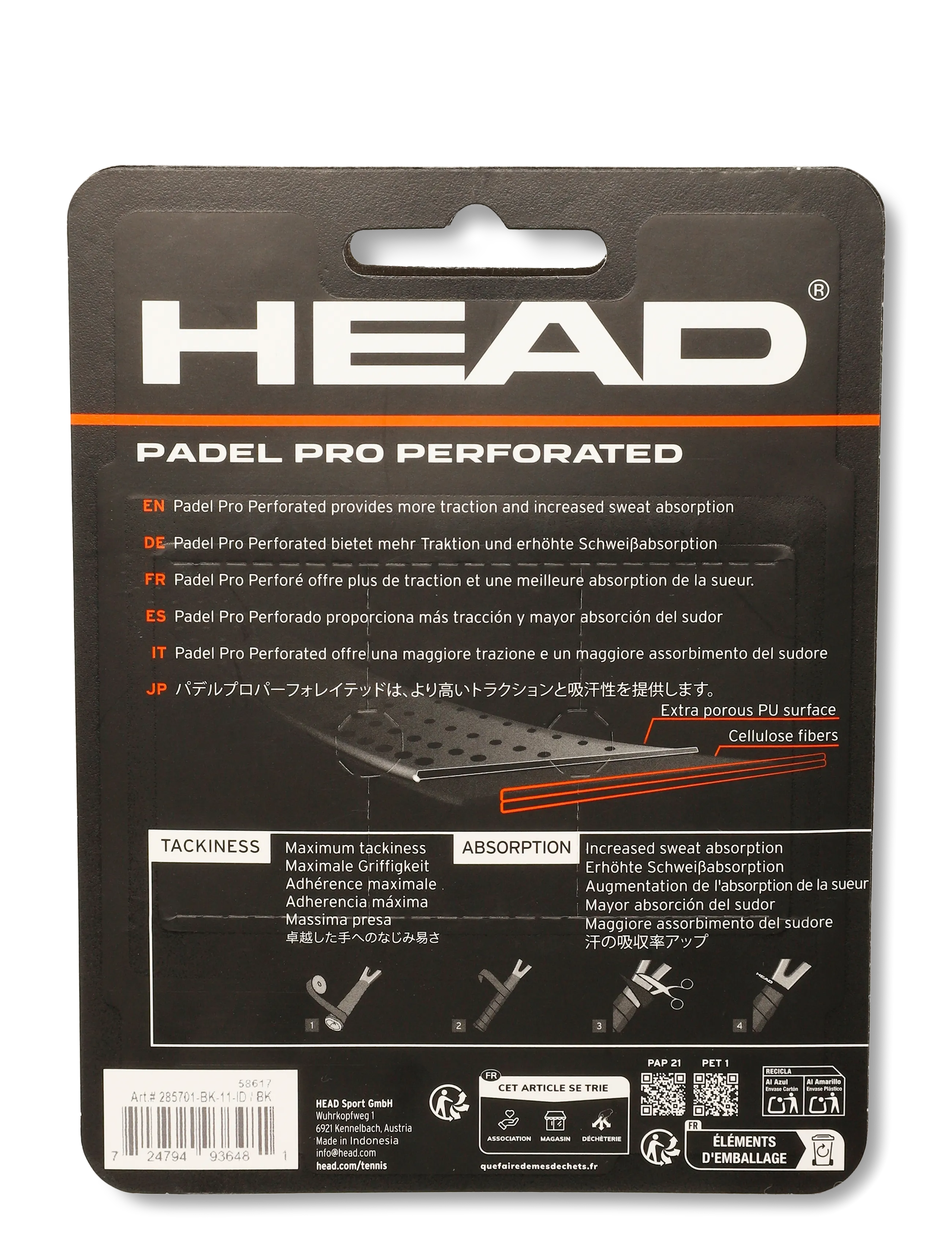 Head - Padel Pro Perforated - autres accessoires - black - 1