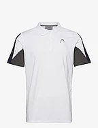 CLUB 22 Tech Polo Shirt Men - WHITE/DARKBLUE