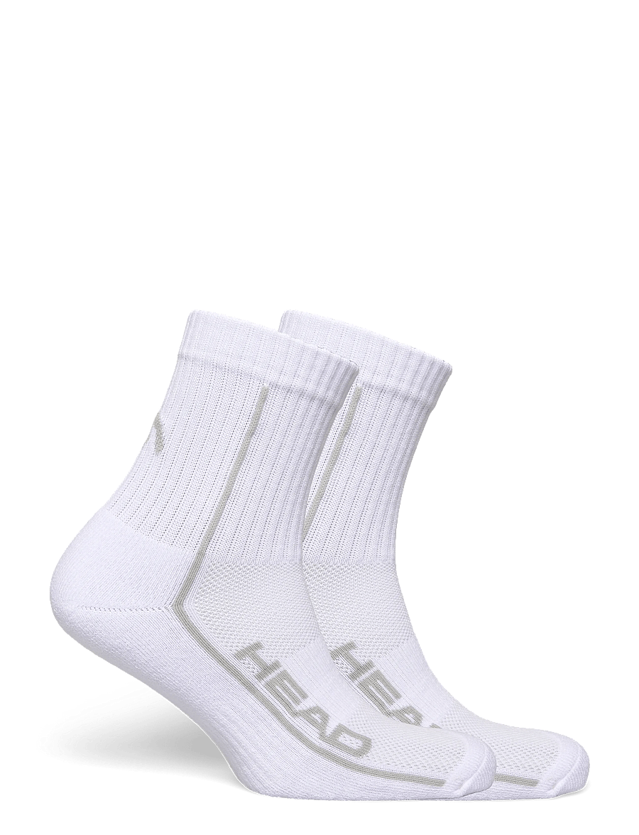 Head - SOCKS TENNIS 2P PERFORMANCE SHORT CREW - urheilusukat - white - 1