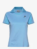 PADEL Tech Polo Shirt Women - ELECTRIC BLUE
