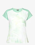 TIE-BREAK T-Shirt Women - PASTEL GREEN/ PRINT VISION W
